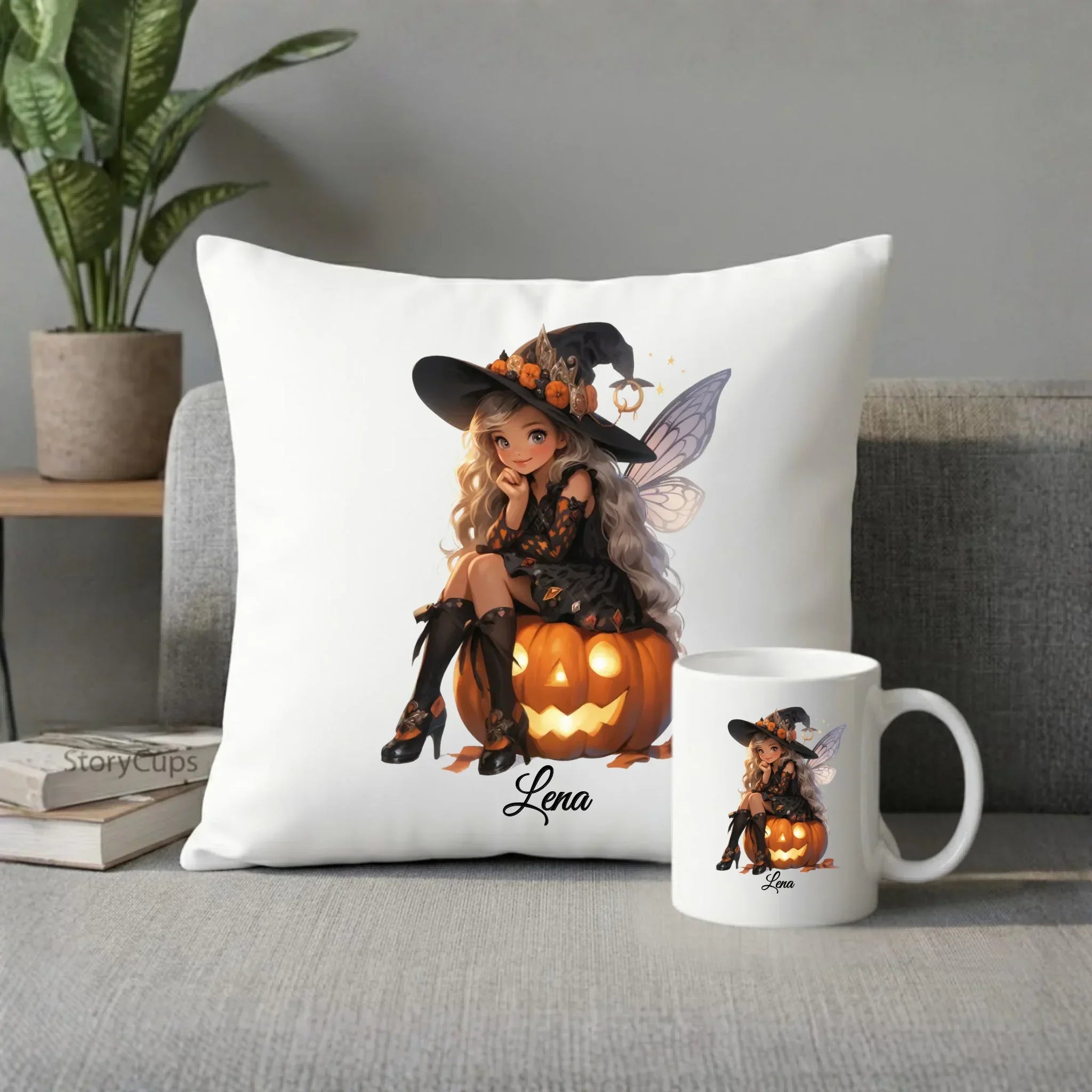 Zestaw na Halloween - Wróżka - wybierz postać - personalizowany HL02 - StoryCups.pl