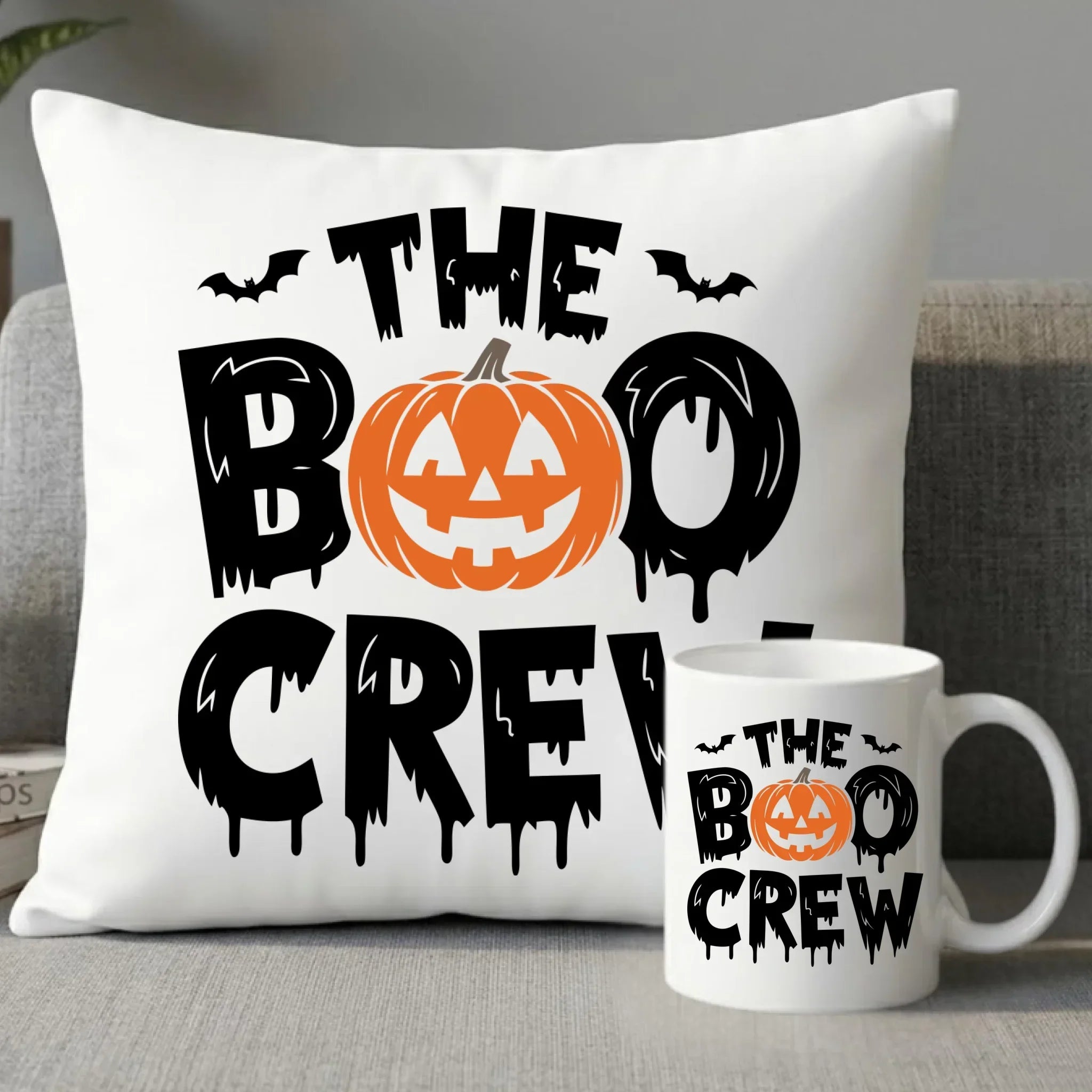 Zestaw poduszka i kubek na Halloween - The Boo Crew HL12 - StoryCups.pl