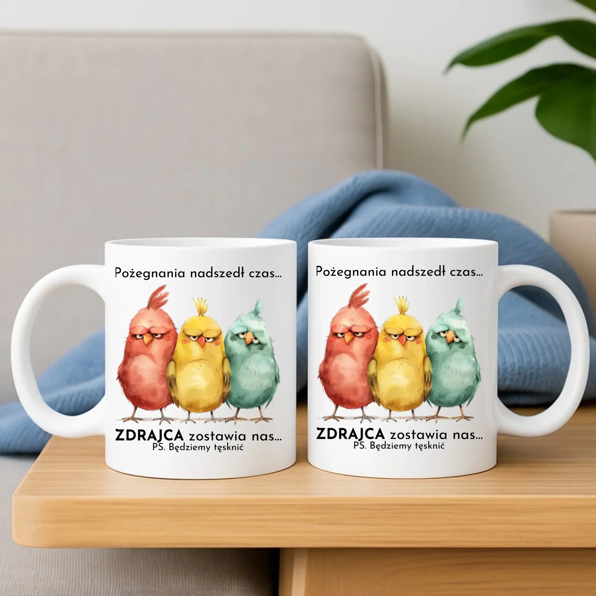 Zestaw poduszka i kubek na odejście z pracy - Pożegnania nadszedł czas OP05 - StoryCups.pl