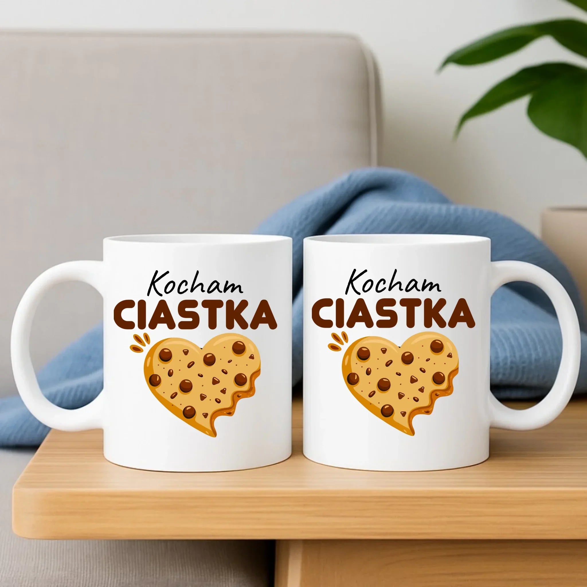 Zestaw poduszka i kubek dla niej - Kocham Ciastka W53 - StoryCups.pl