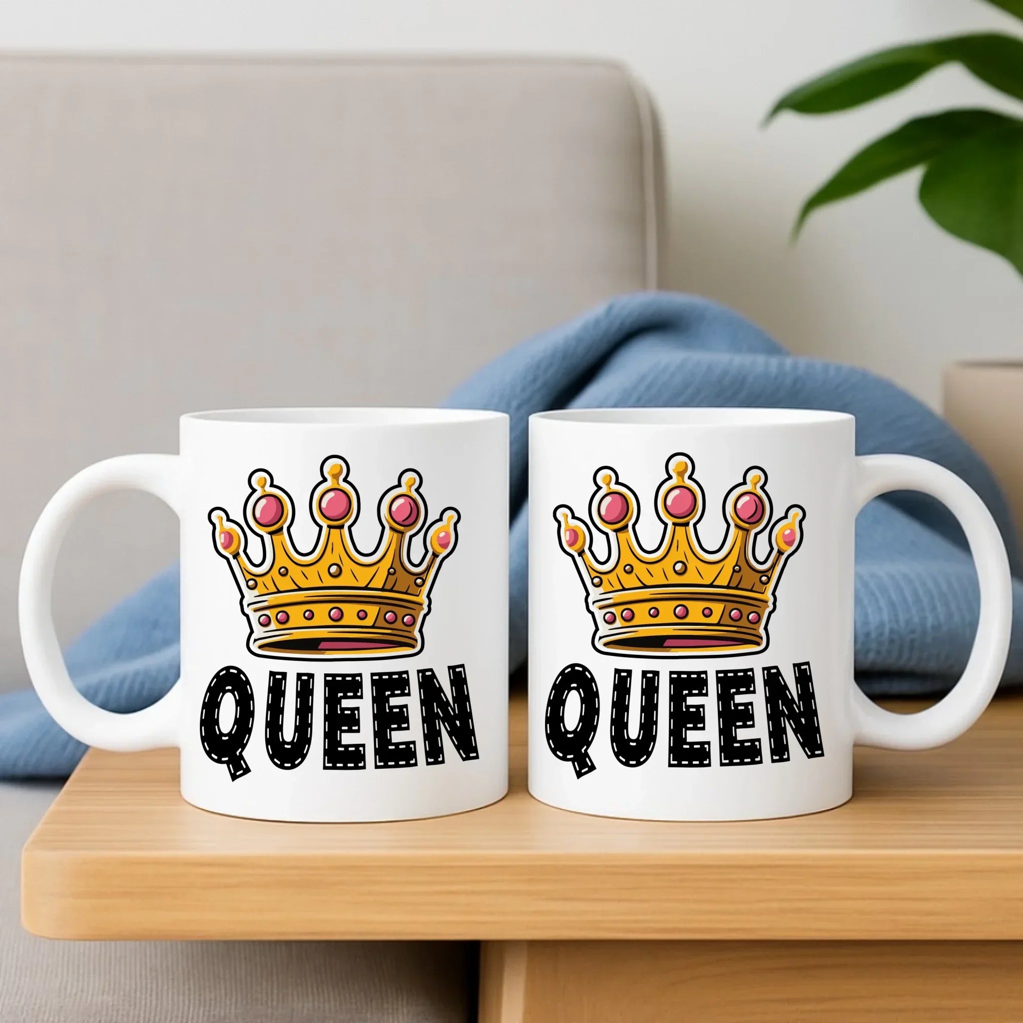 Zestaw poduszka i kubek dla niej - Queen W41 - StoryCups.pl
