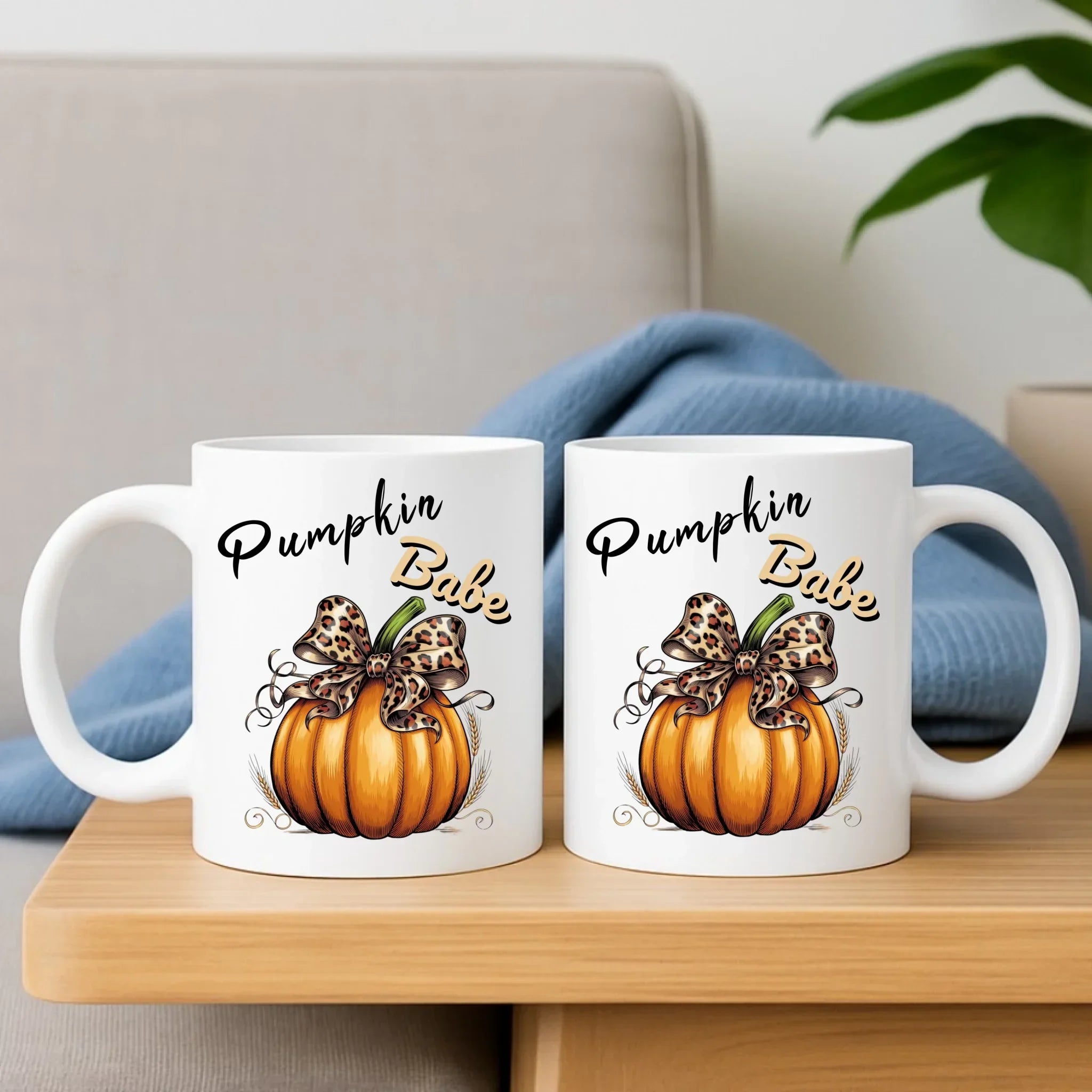 Zestaw poduszka i kubek jesienny - Pumpkin Babe - dla miłośniczki dyni JS33 - StoryCups.pl