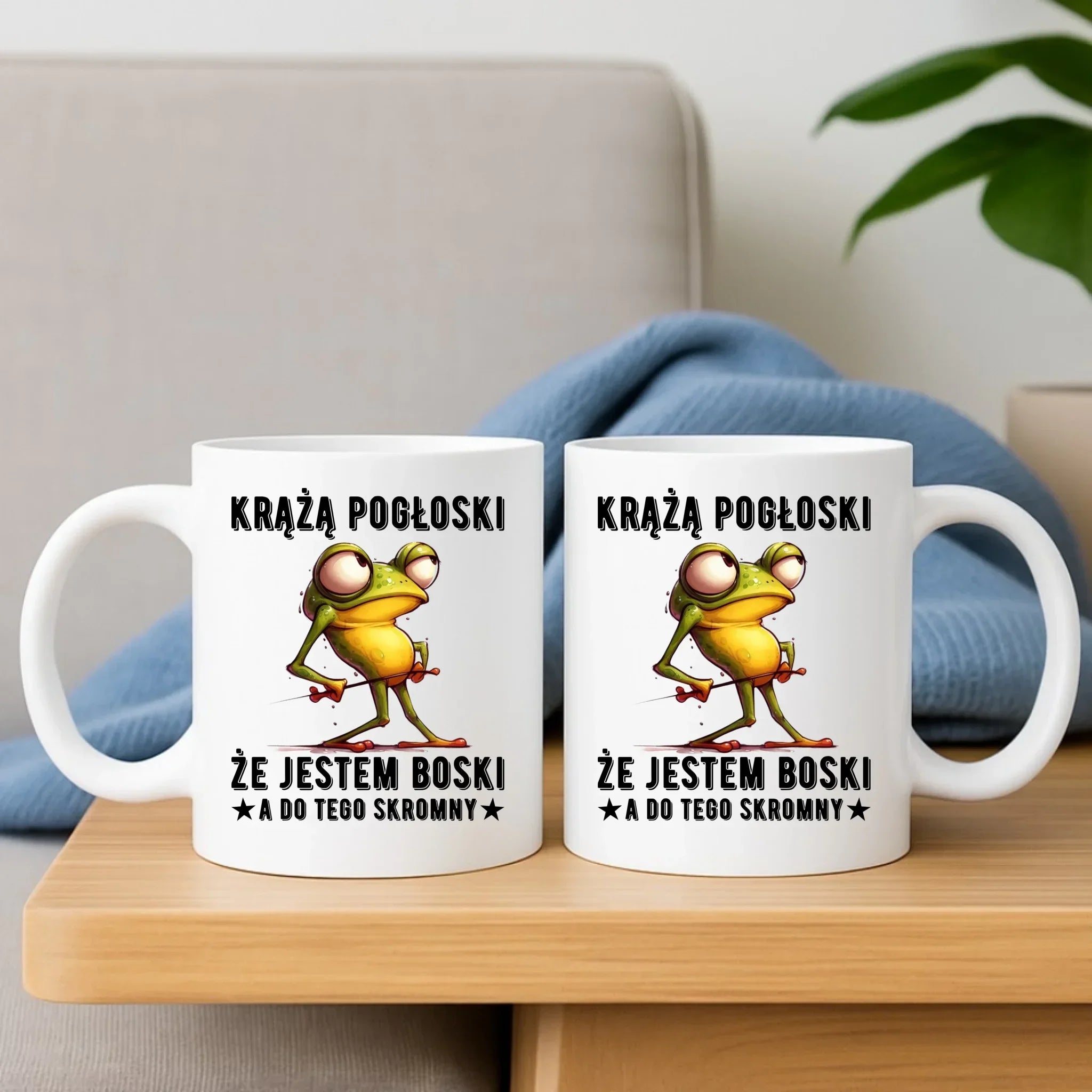 Zestaw poduszka i kubek - prezent dla chłopaka - Jestem boski DCH15 - StoryCups.pl