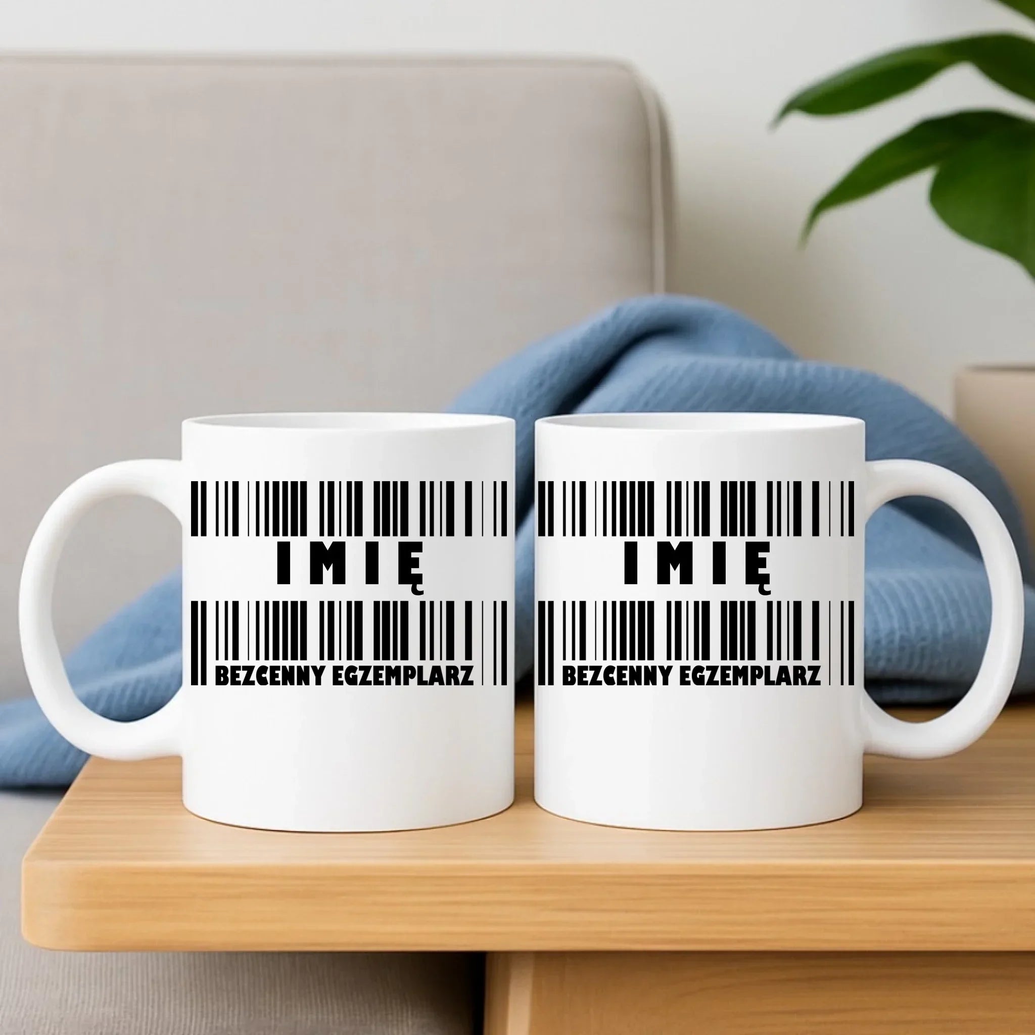 Zestaw poduszka i kubek - Bezcenny egzemplarz prezent dla niego - personalizowany DCH07 - StoryCups.pl