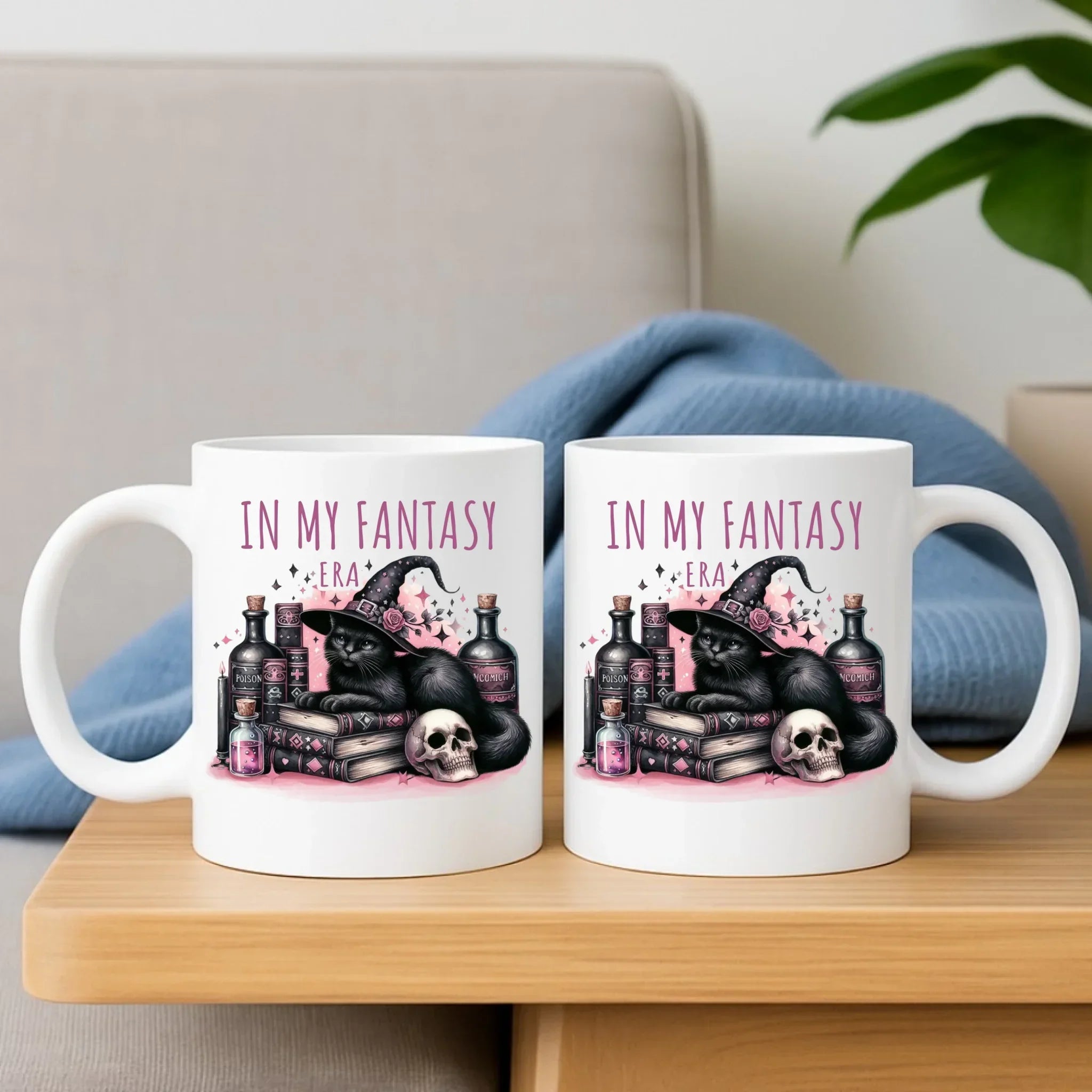 Zestaw poduszka i kubek na Halloween - In my fantasy era HL04 - StoryCups.pl