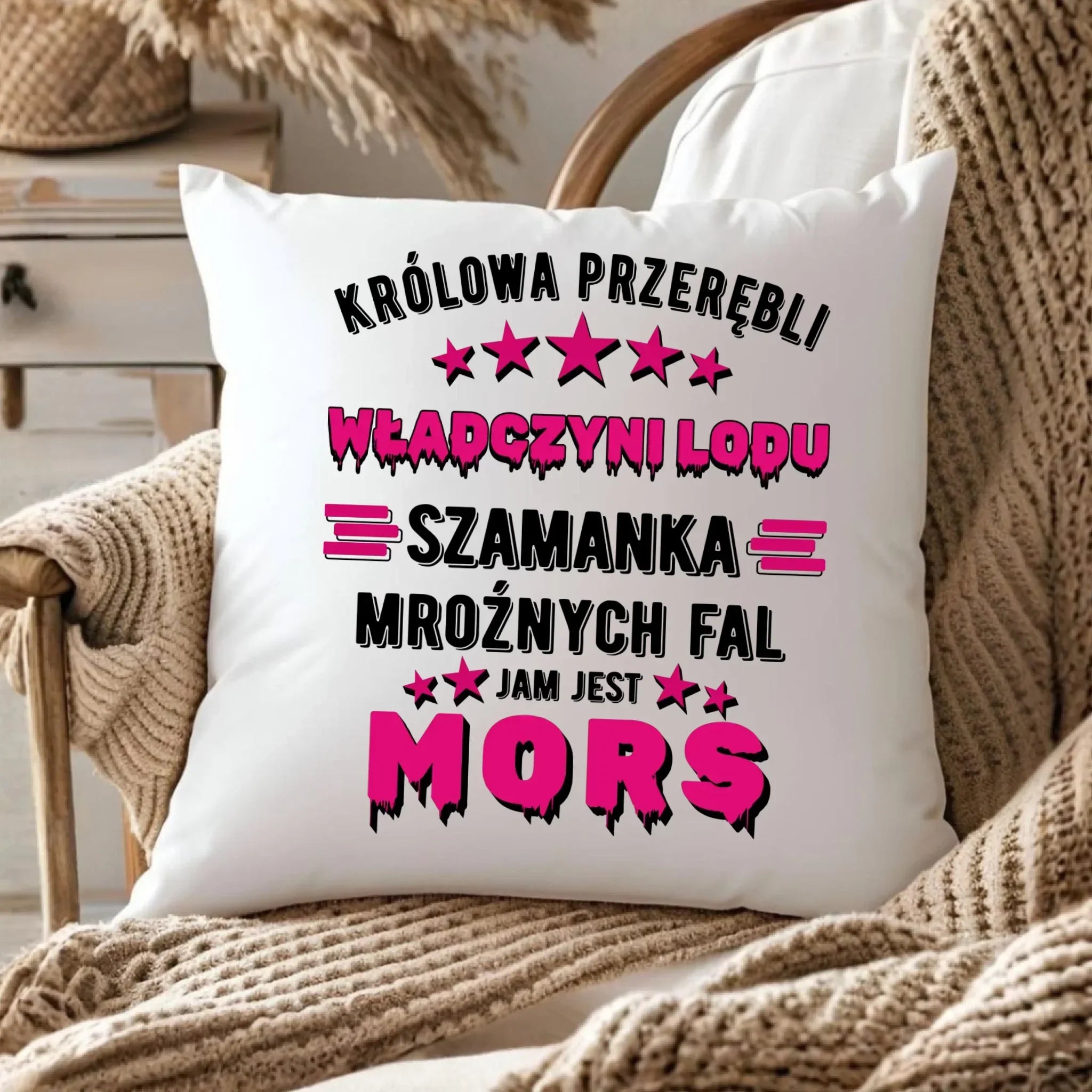 Poduszka - prezent dla morsa - Królowa przerębli Jam jest mors HM17 - StoryCups.pl