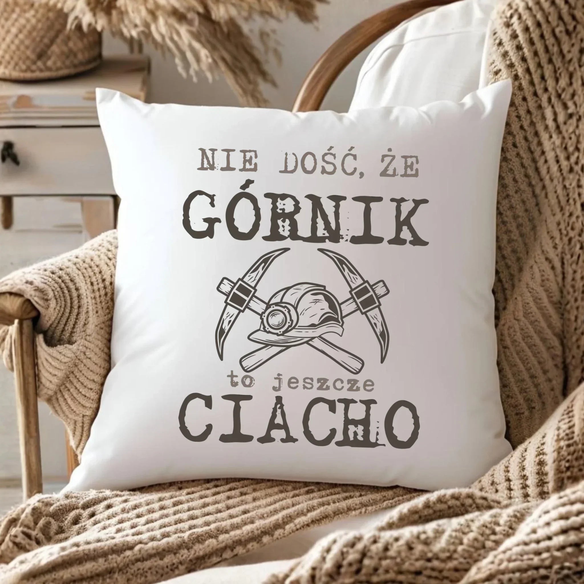 Poduszka - prezent dla górnika - Nie dość, że górnik to jeszcze ciacho G17 - StoryCups.pl