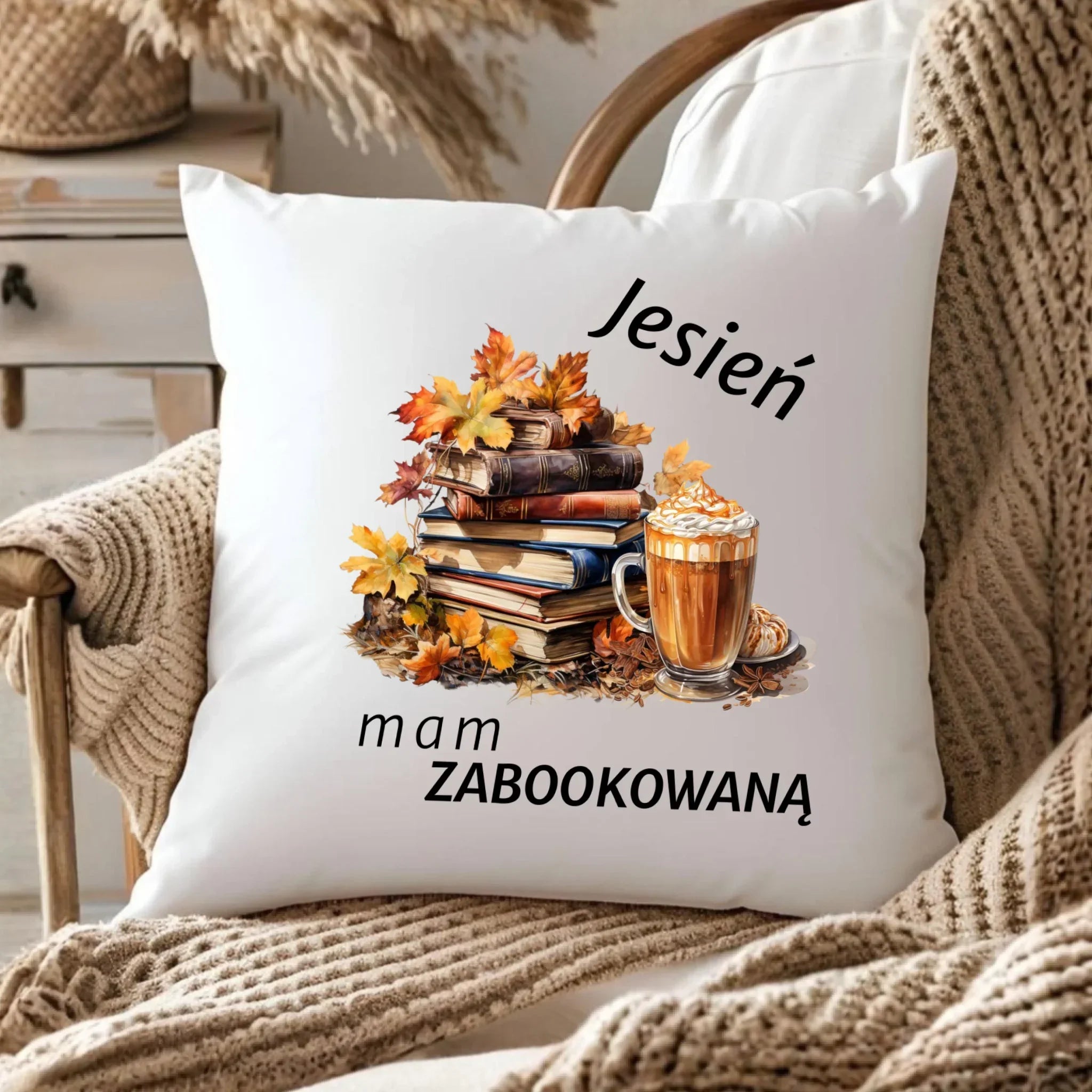 Poduszka jesienna - Jesień mam zabookowaną JS28 - StoryCups.pl