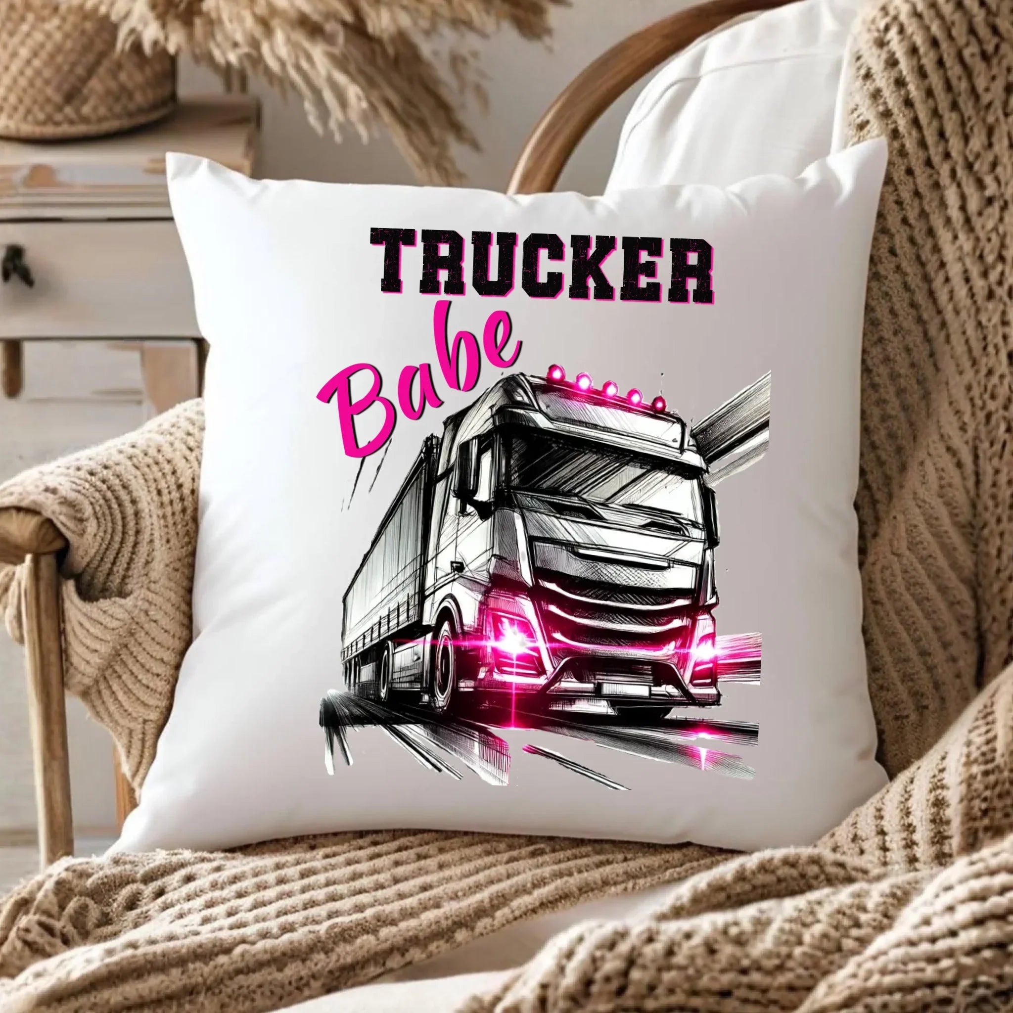 Poduszka - kierowca ciężarówki - Trucker Babe ZKT13 - StoryCups.pl