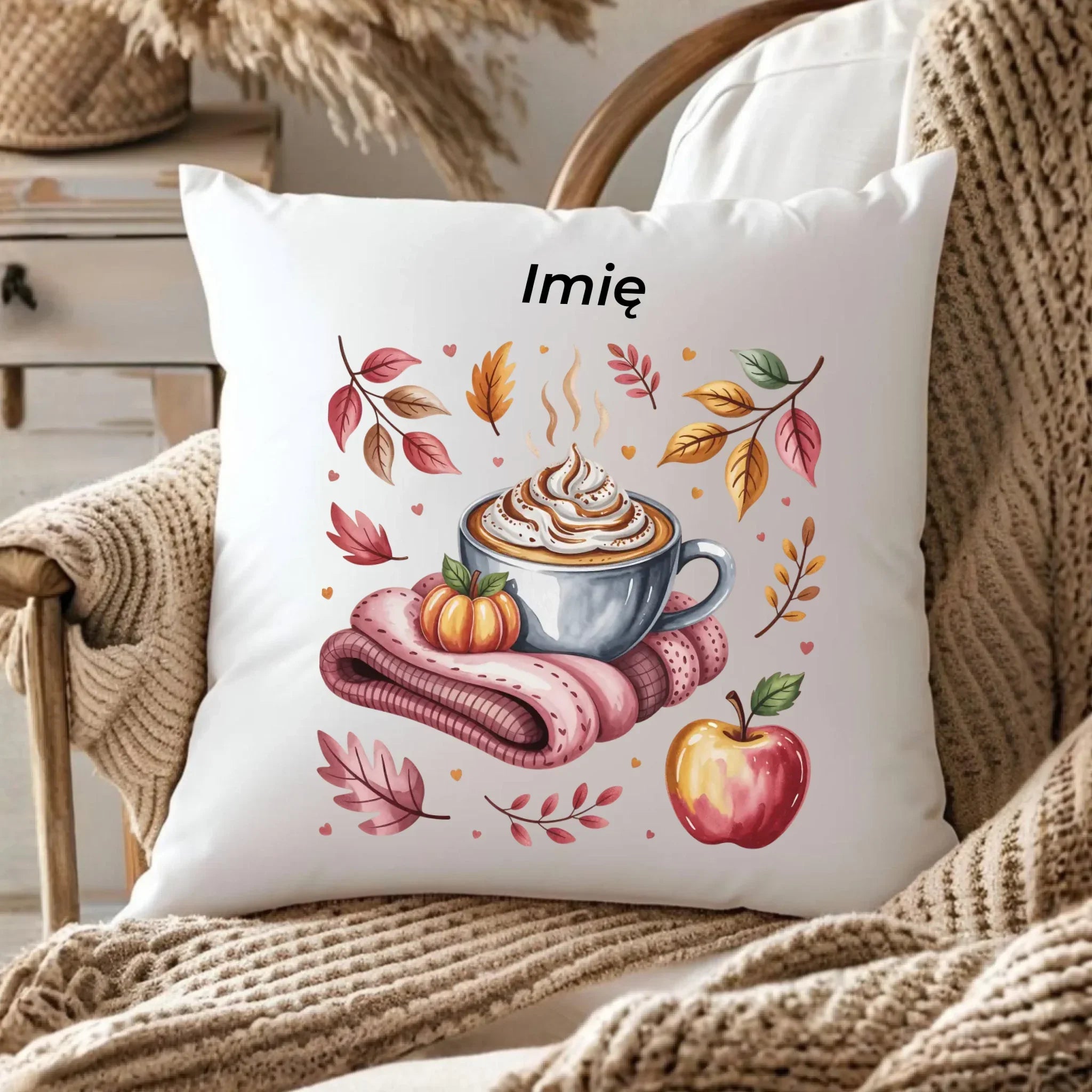 Poduszka jesienna - Przytulna jesień - personalizowana JS29 - StoryCups.pl