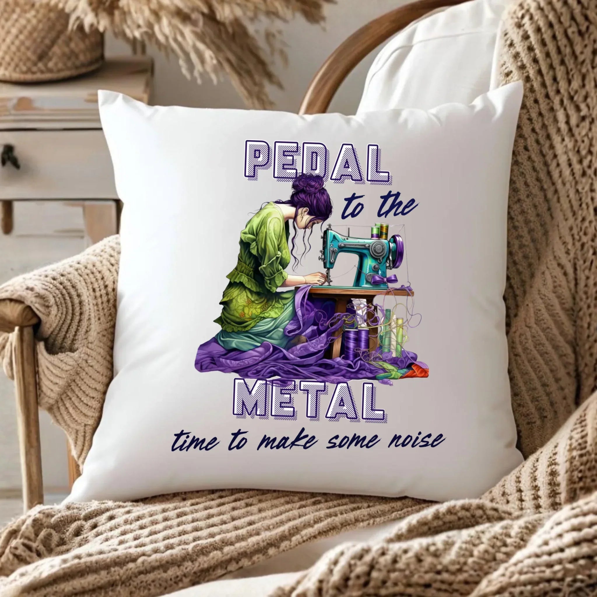 Poduszka szyciowa - prezent dla krawcowej - PEDAL METAL HS01 - StoryCups.pl