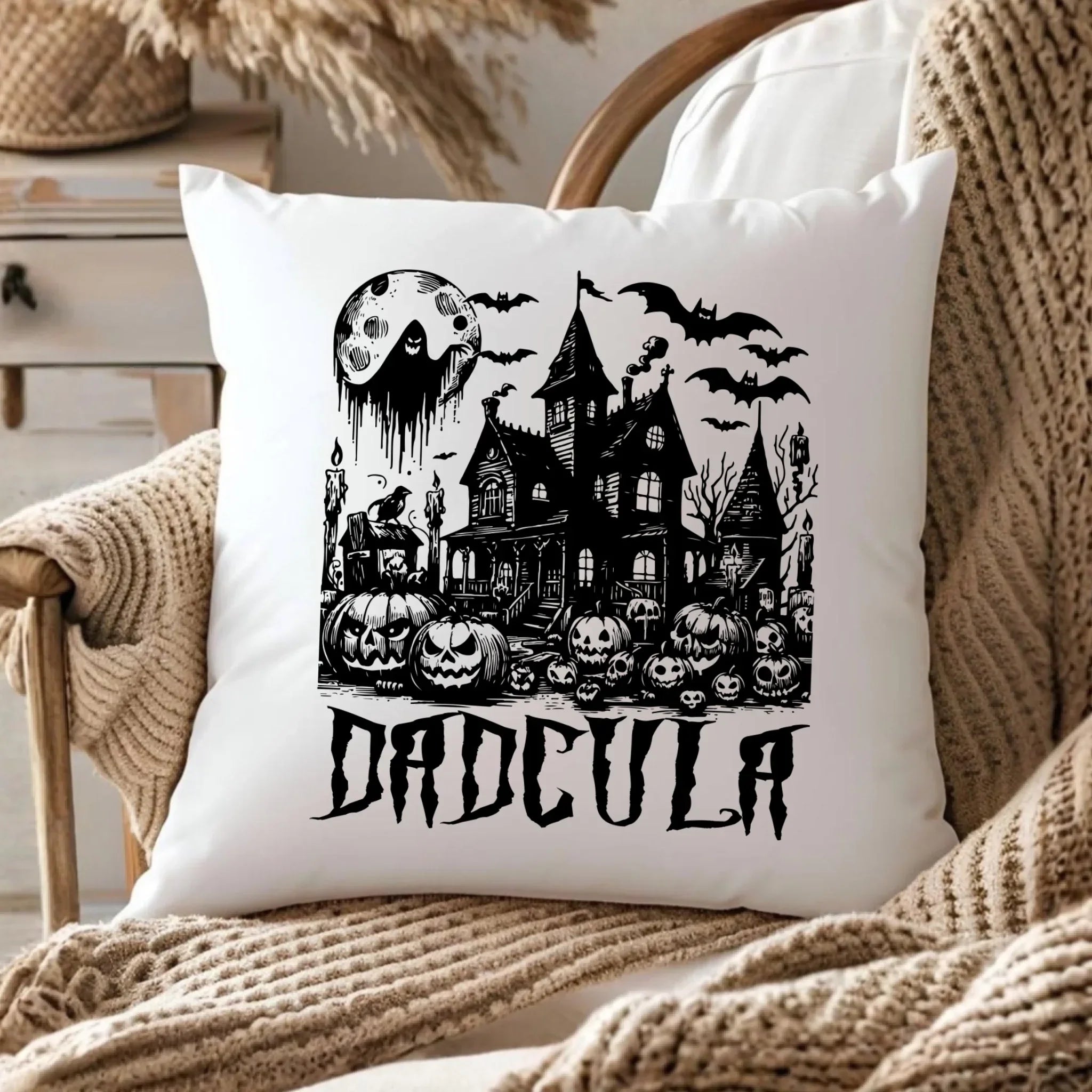 Poduszka halloweenowa dla taty - Upiorny dom - Dadcula HL19 - StoryCups.pl