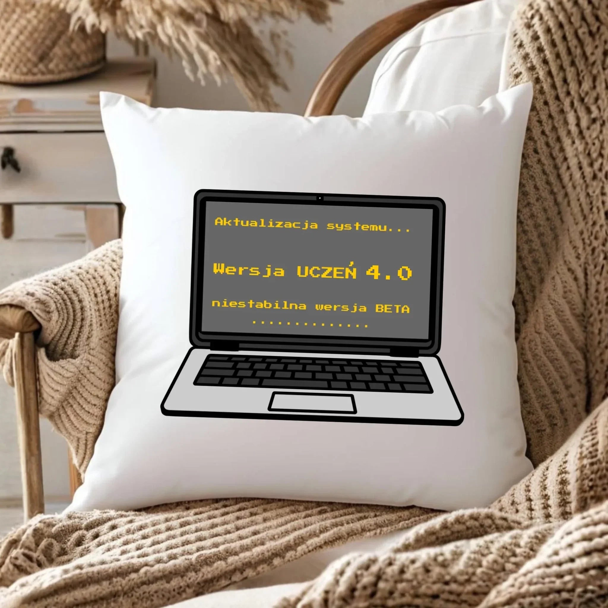 Poduszka dla ucznia - Aktualizacja systemu - powrót do szkoły - personalizowana SZ16 - StoryCups.pl
