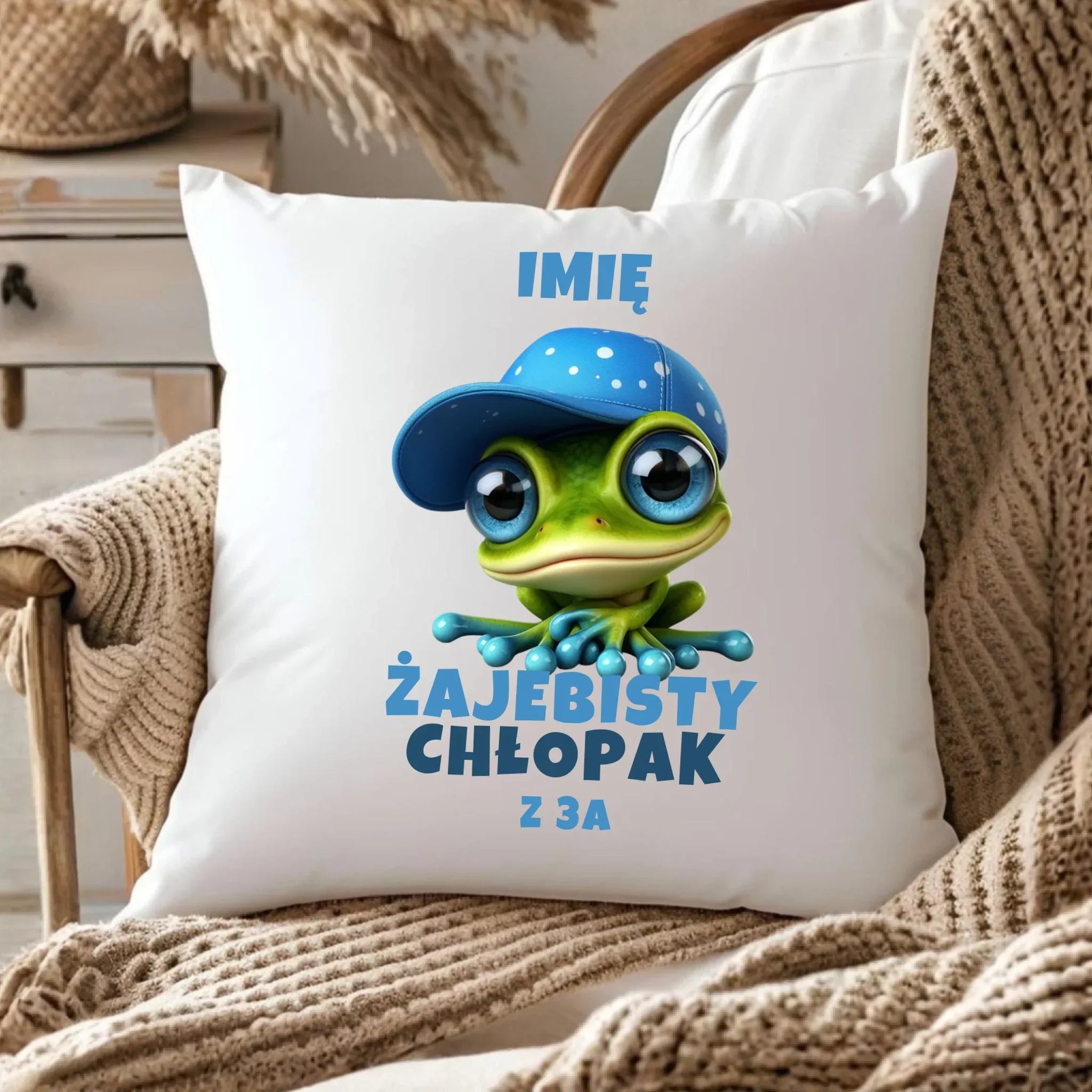 Poduszka - Żajebisty Chłopak - personalizowana DCH01 - StoryCups.pl