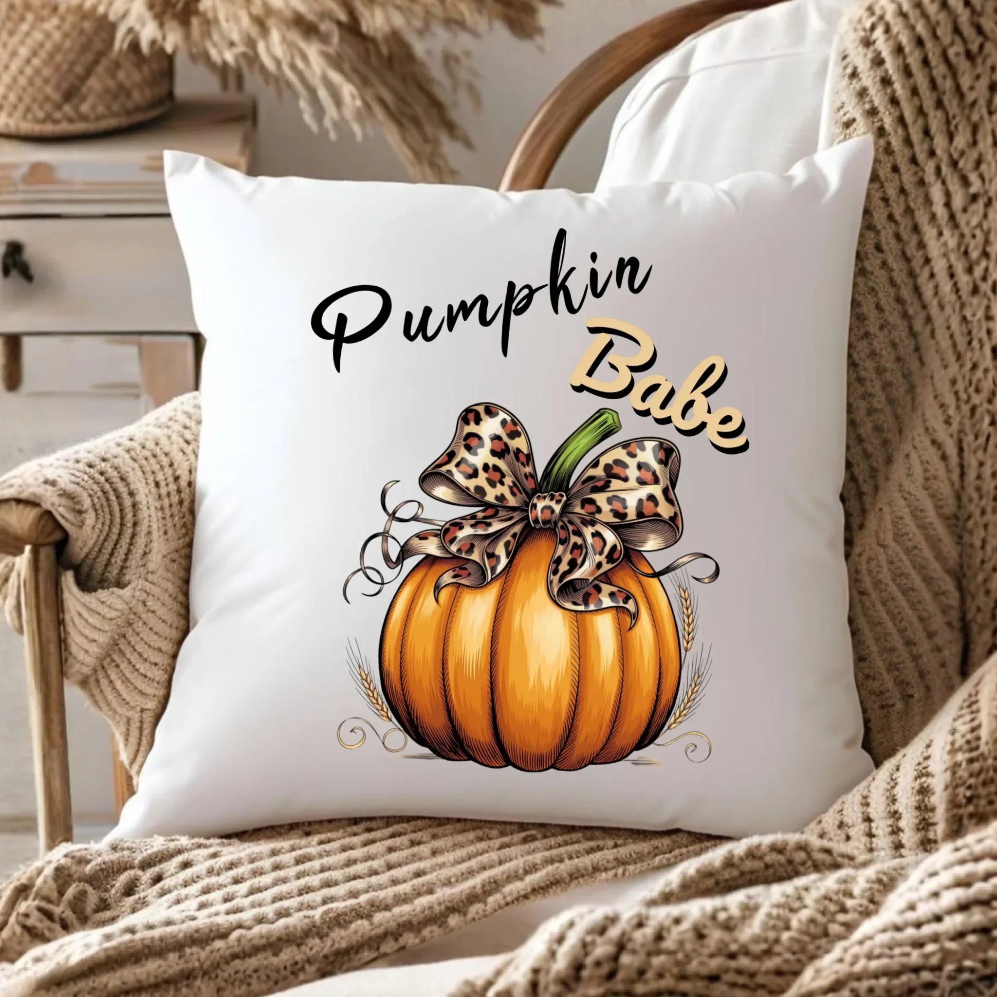 Poduszka jesienna - Pumpkin Babe - dla miłośniczki dyni JS33 - StoryCups.pl