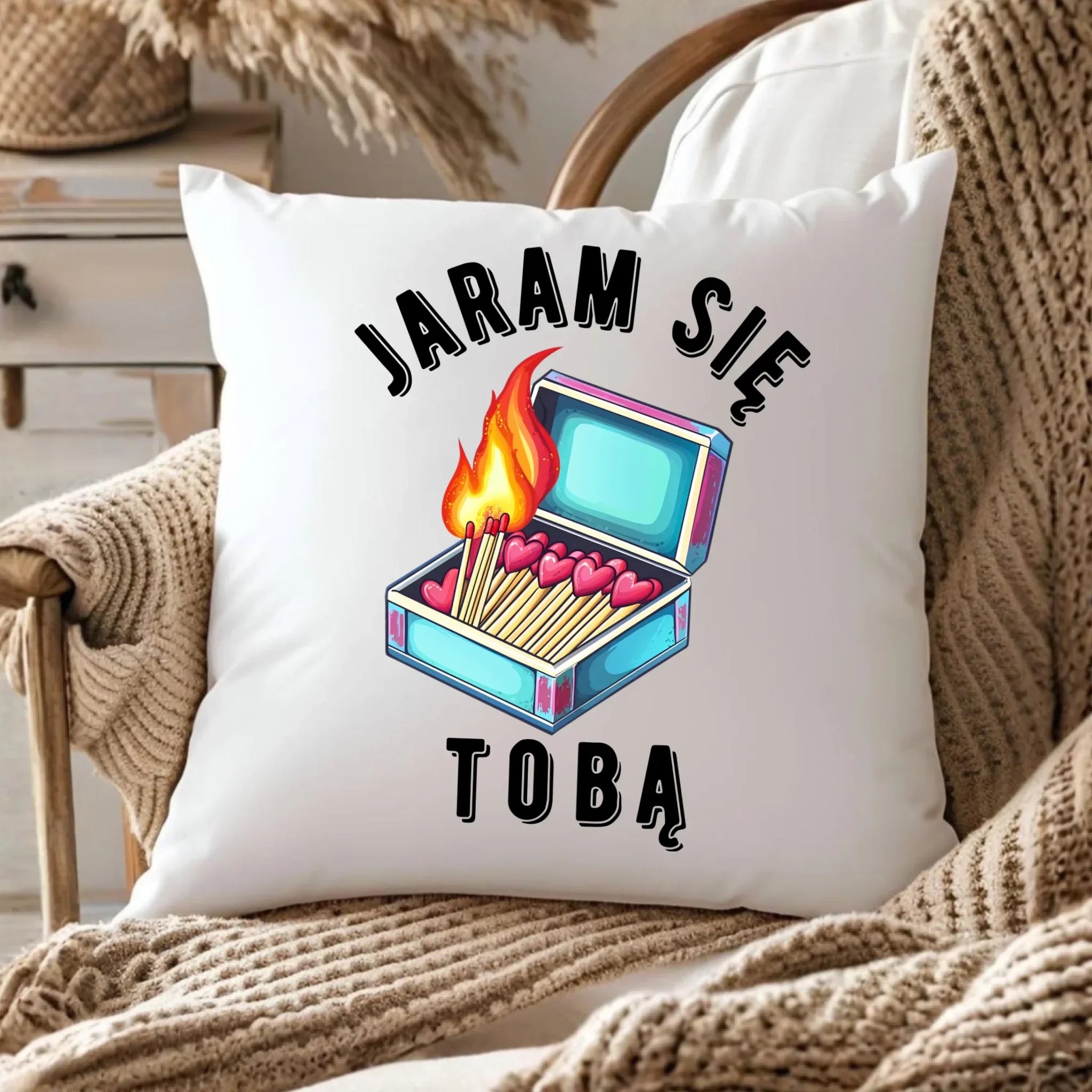 Poduszka dla zakochanych - Jaram się Tobą W39 - StoryCups.pl