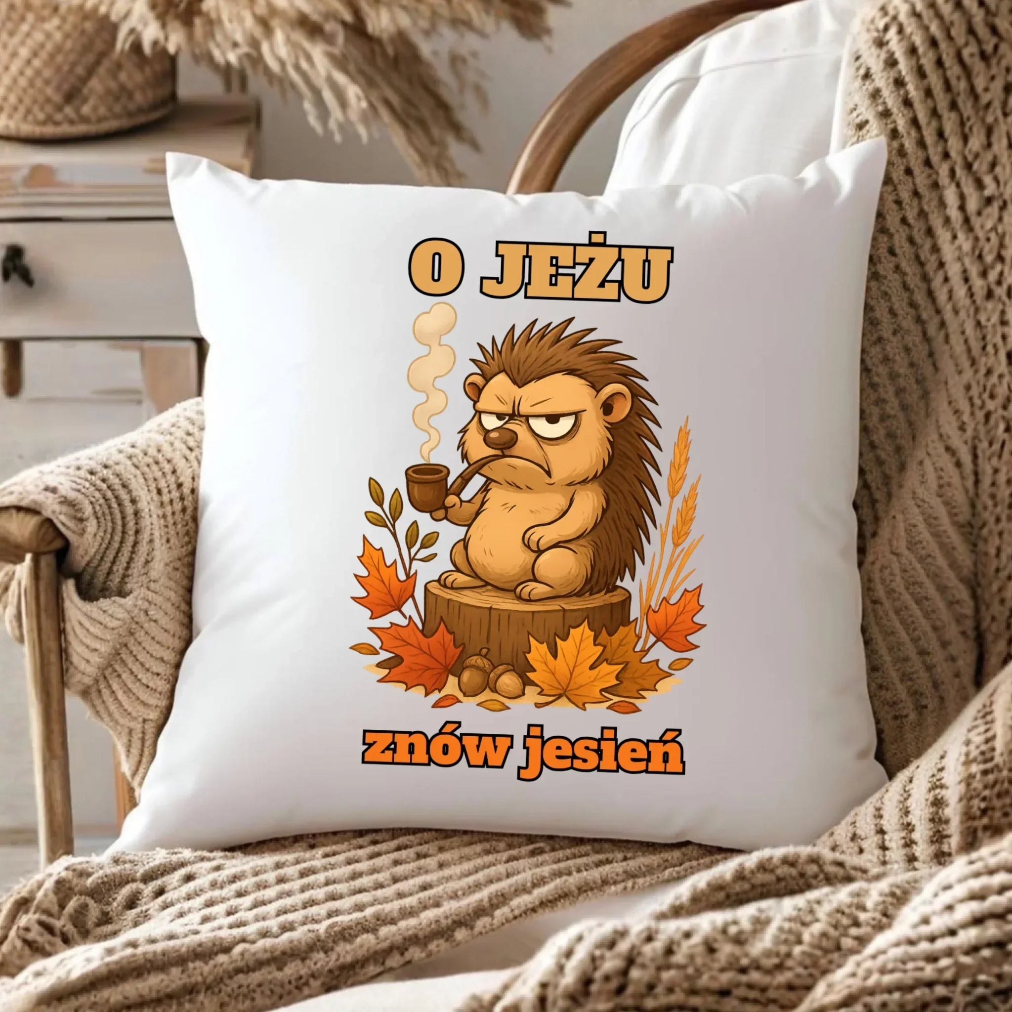 Poduszka jesienna - O jeżu znów jesień JS20 - StoryCups.pl