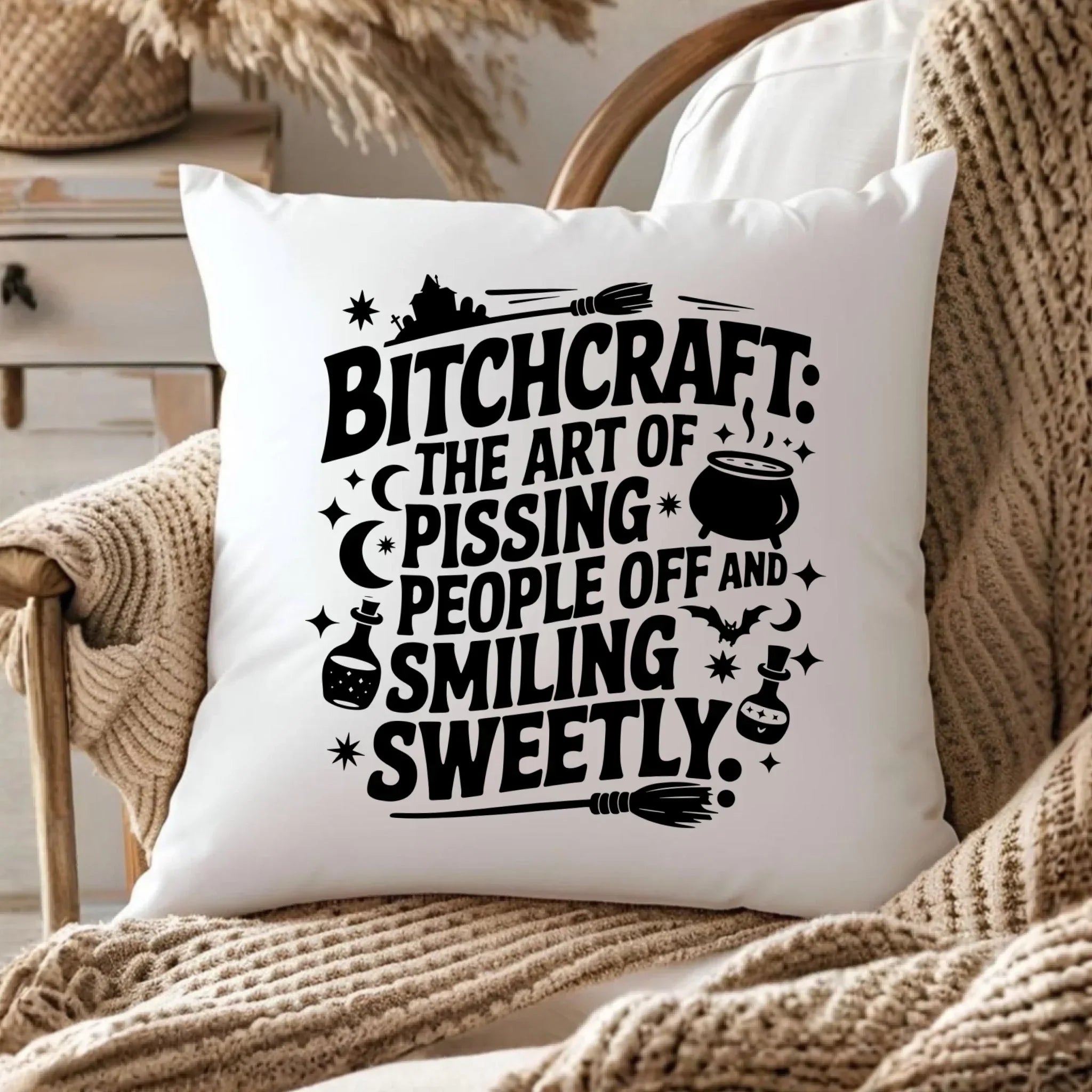 Poduszka na Halloween - Bitchcraft HL25 - StoryCups.pl