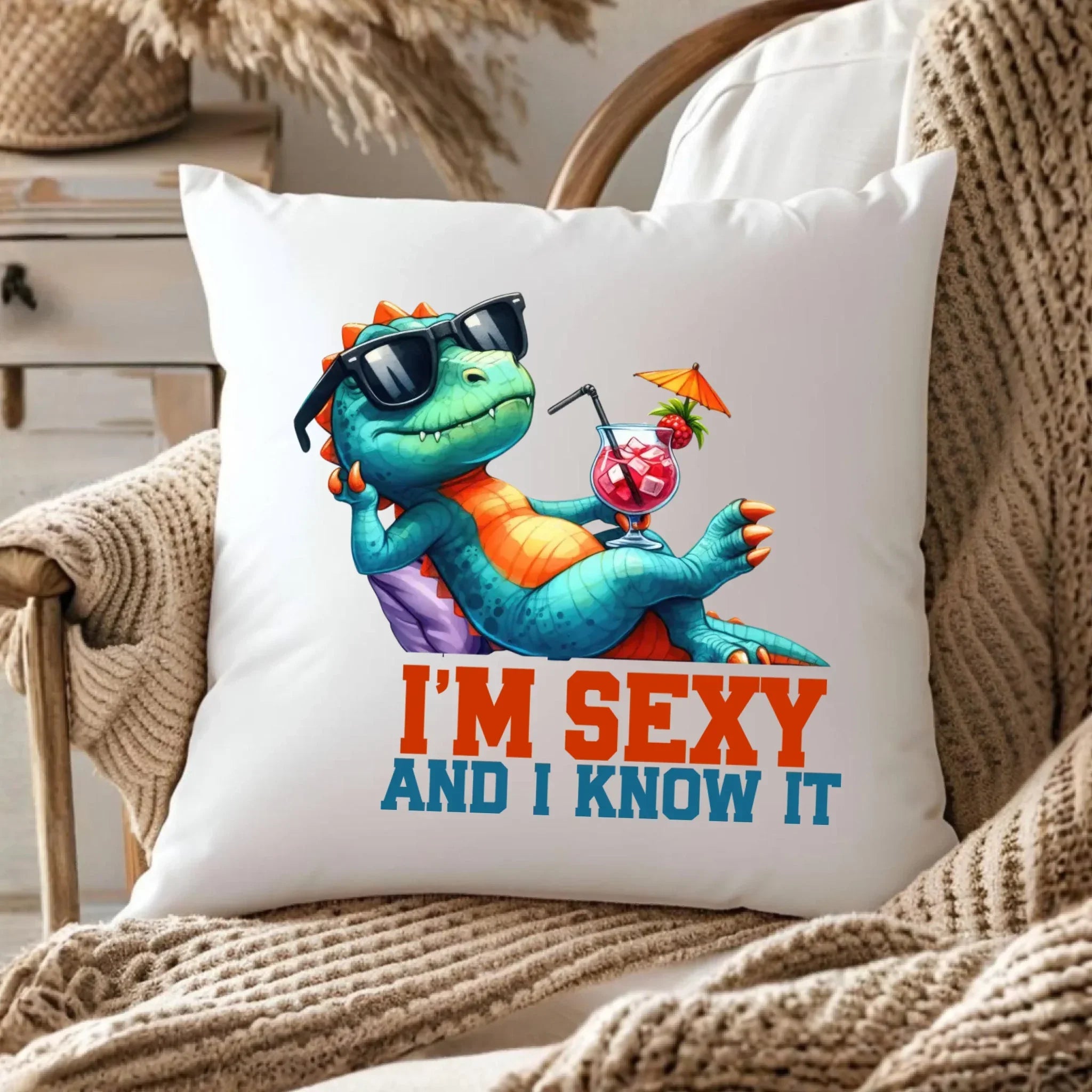 Poduszka - prezent dla chłopaka - I'm sexy - śmieszny nadruk DCH28 - StoryCups.pl
