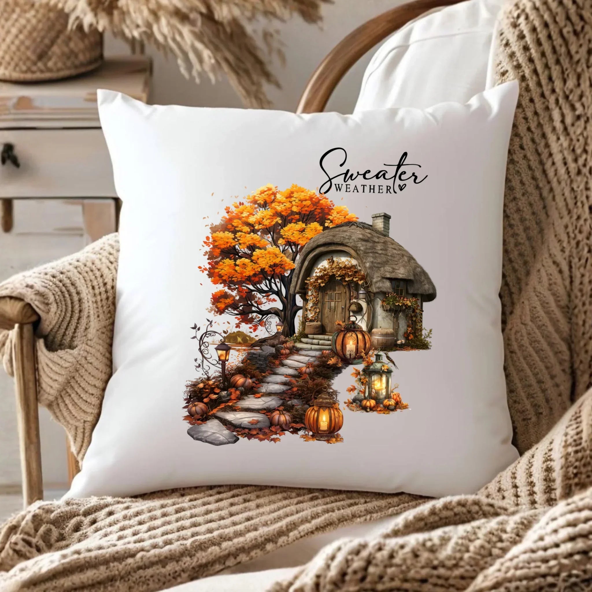 Poduszka jesienna - Sweater weather JS15 - StoryCups.pl