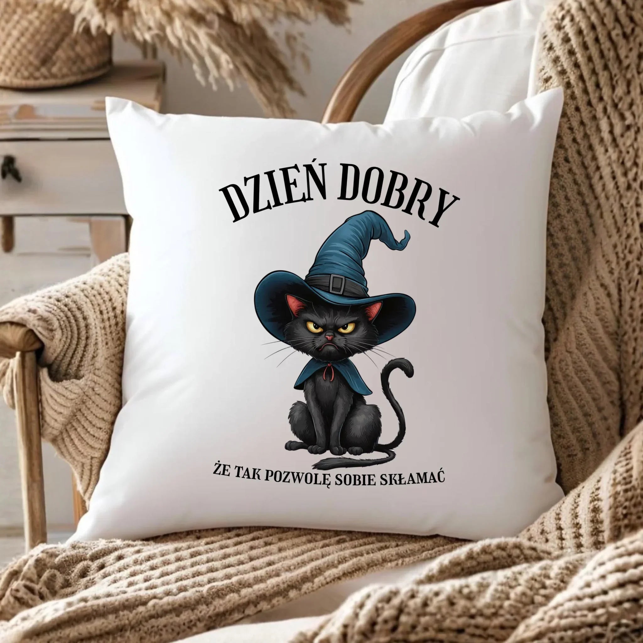 Kubek halloweenowy - Dzień dobry, że tak pozwolę sobie skłamać HL27 - StoryCups.pl