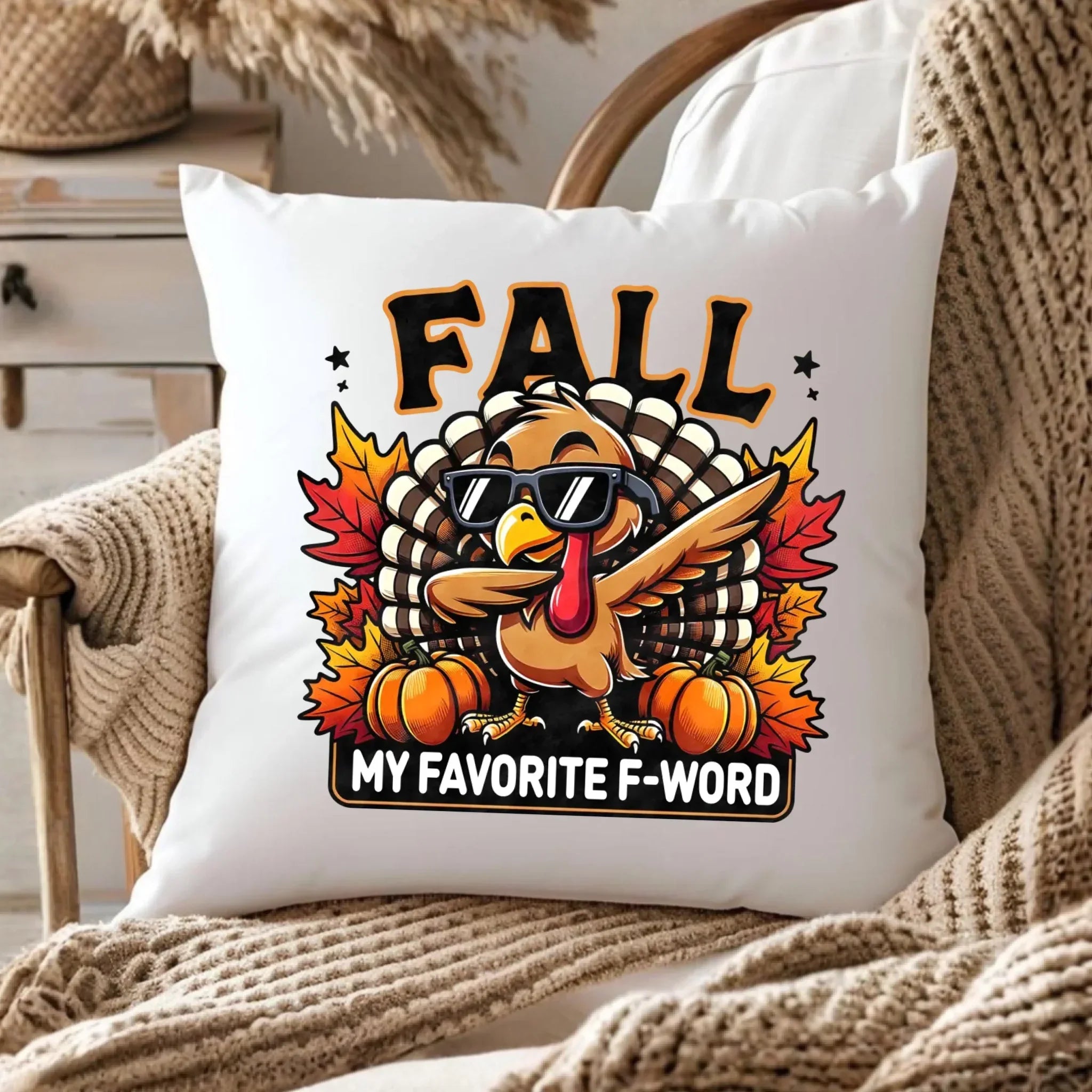 Poduszka jesienna - FALL my favorite F-word JS11 - StoryCups.pl