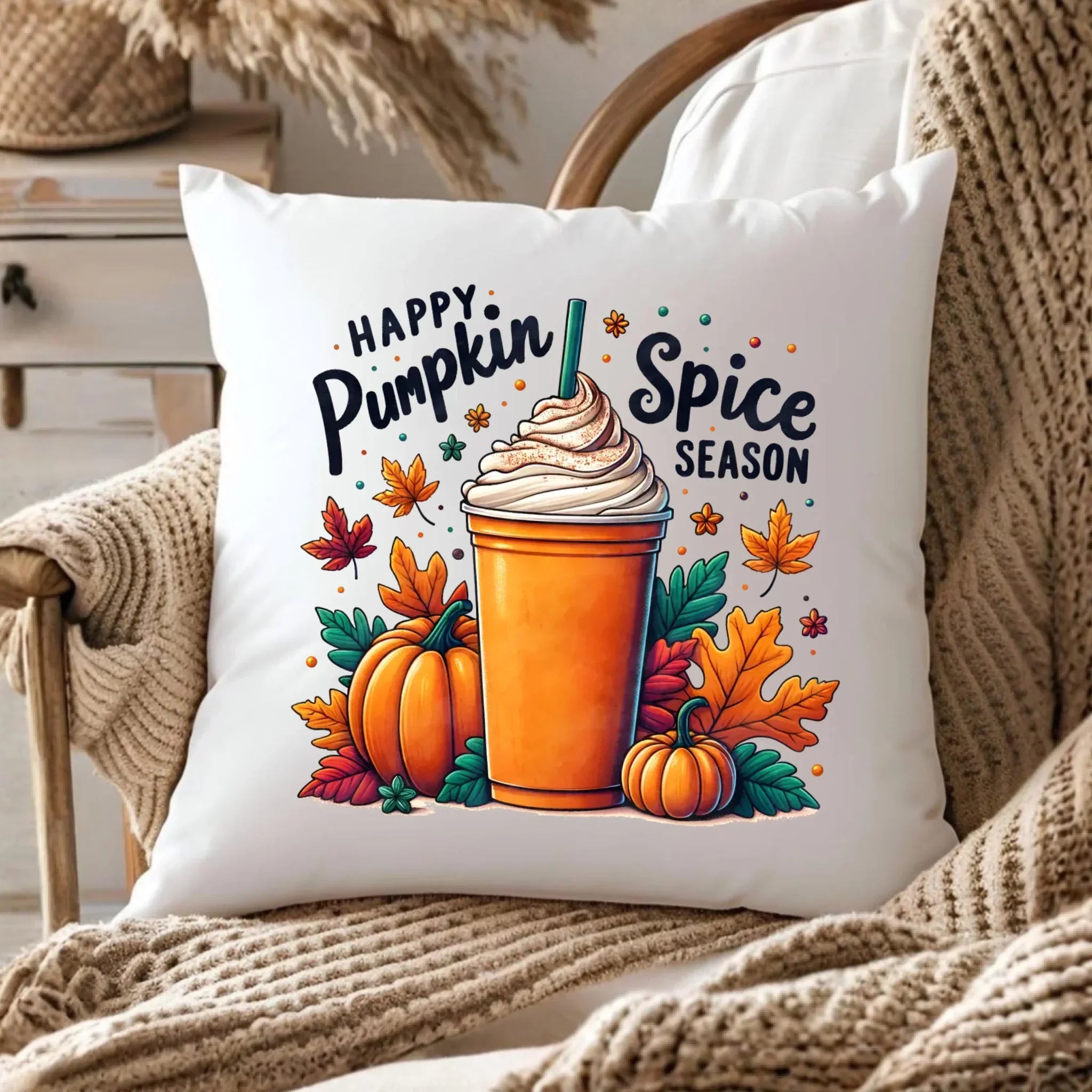 Poduszka jesienna - Pumpkin Spice - kawa dyniowa JS02 - StoryCups.pl