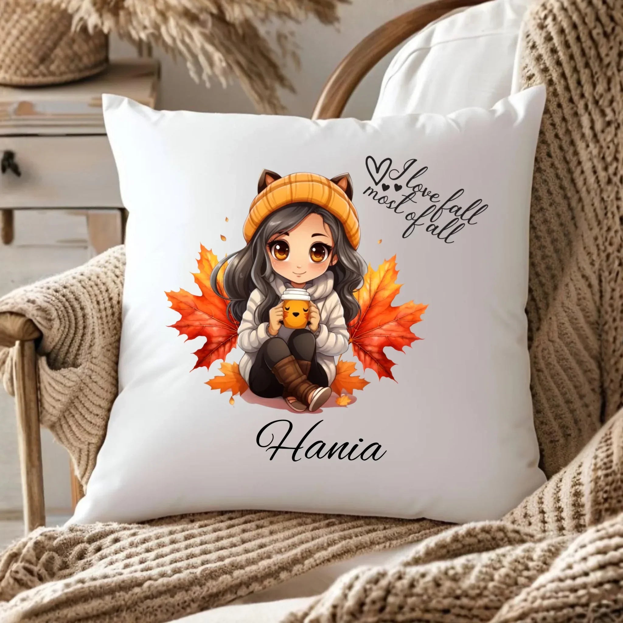 Poduszka jesieniara - Anime - personalizowana JS06 - StoryCups.pl