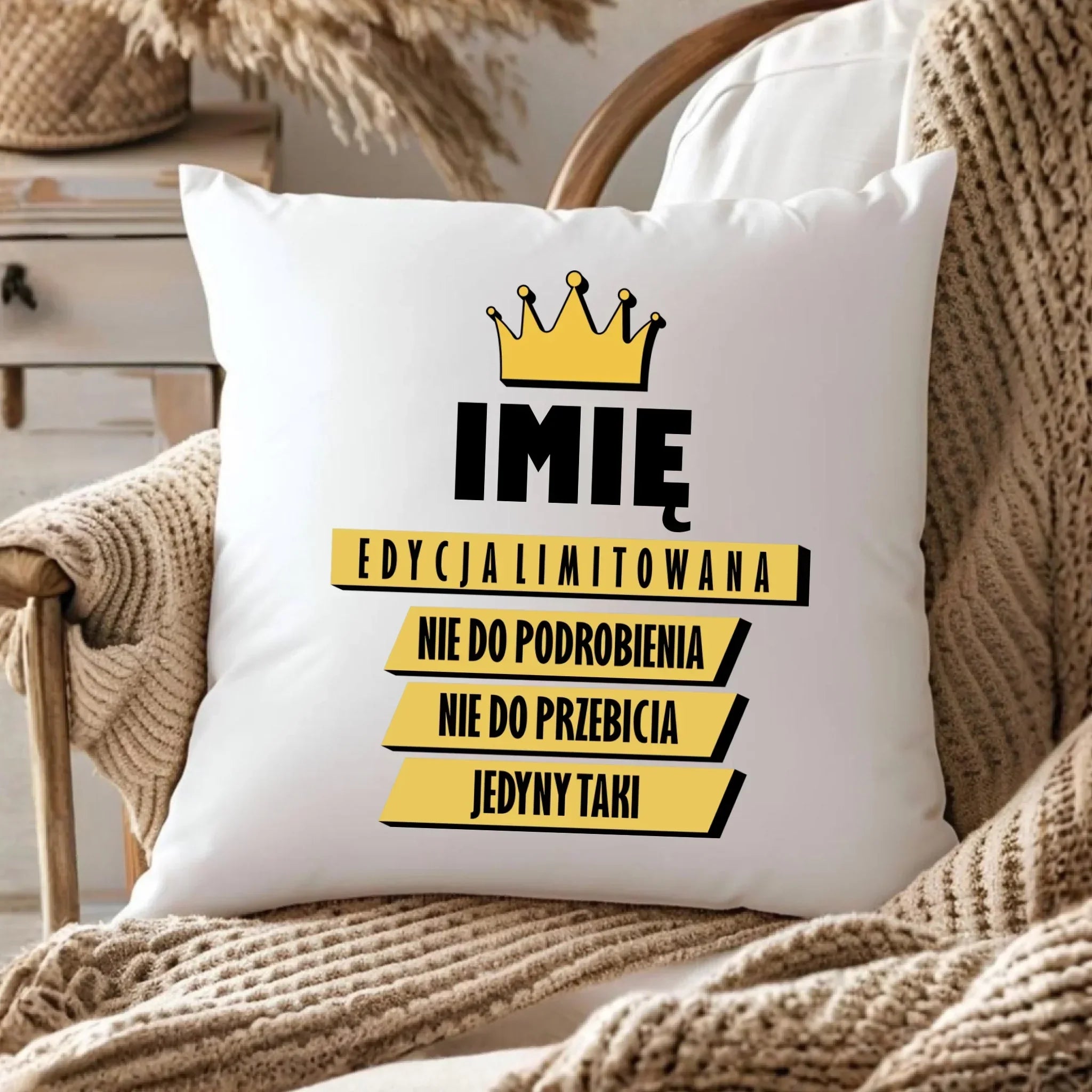 Poduszka - Edycja Limitowana prezent dla niego - personalizowana DCH03 - StoryCups.pl
