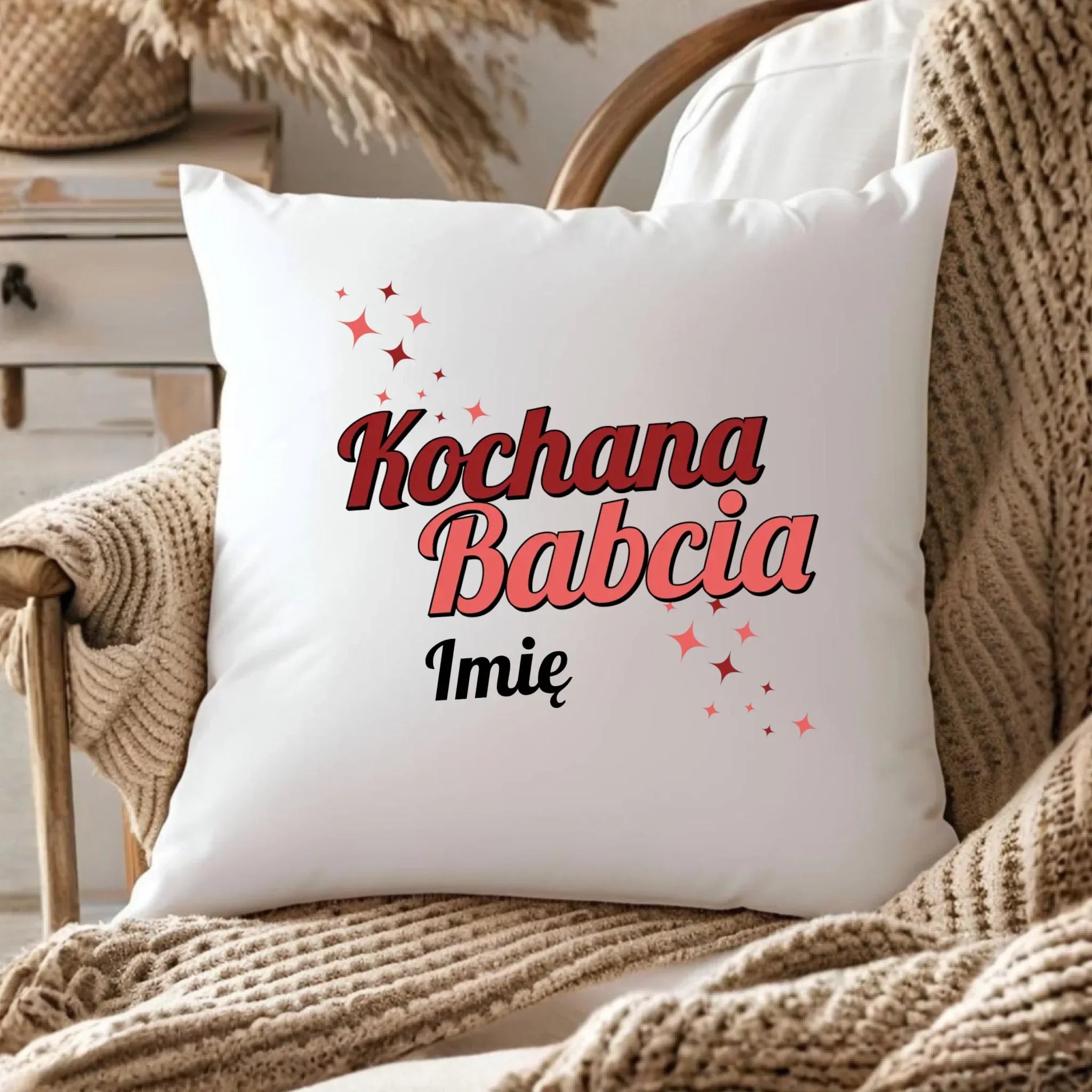 Poduszka dla babci - Kochana Babcia - personalizowana B05 - StoryCups.pl
