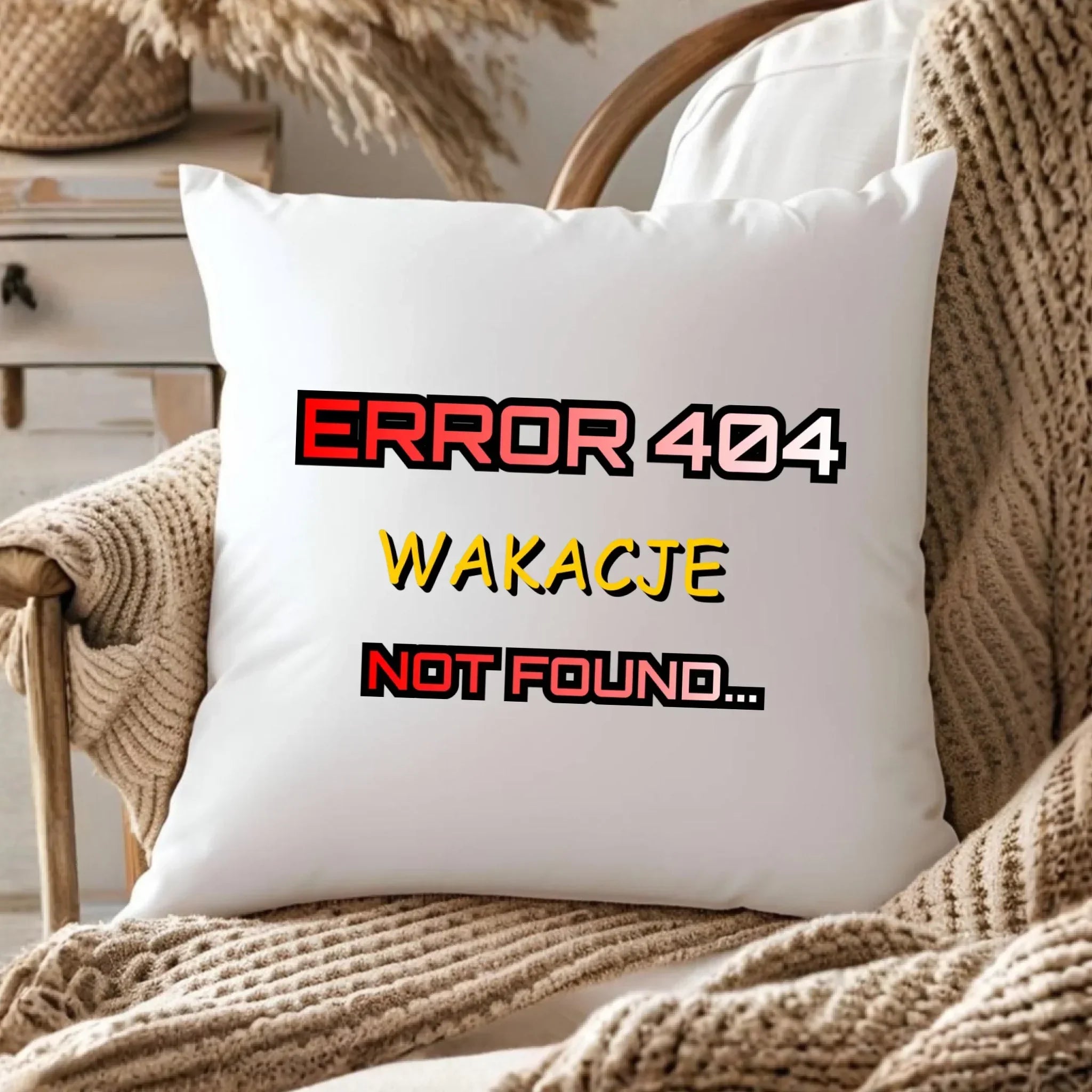 Poduszka szkolna - Error 404 - śmieszna SZ15 - StoryCups.pl