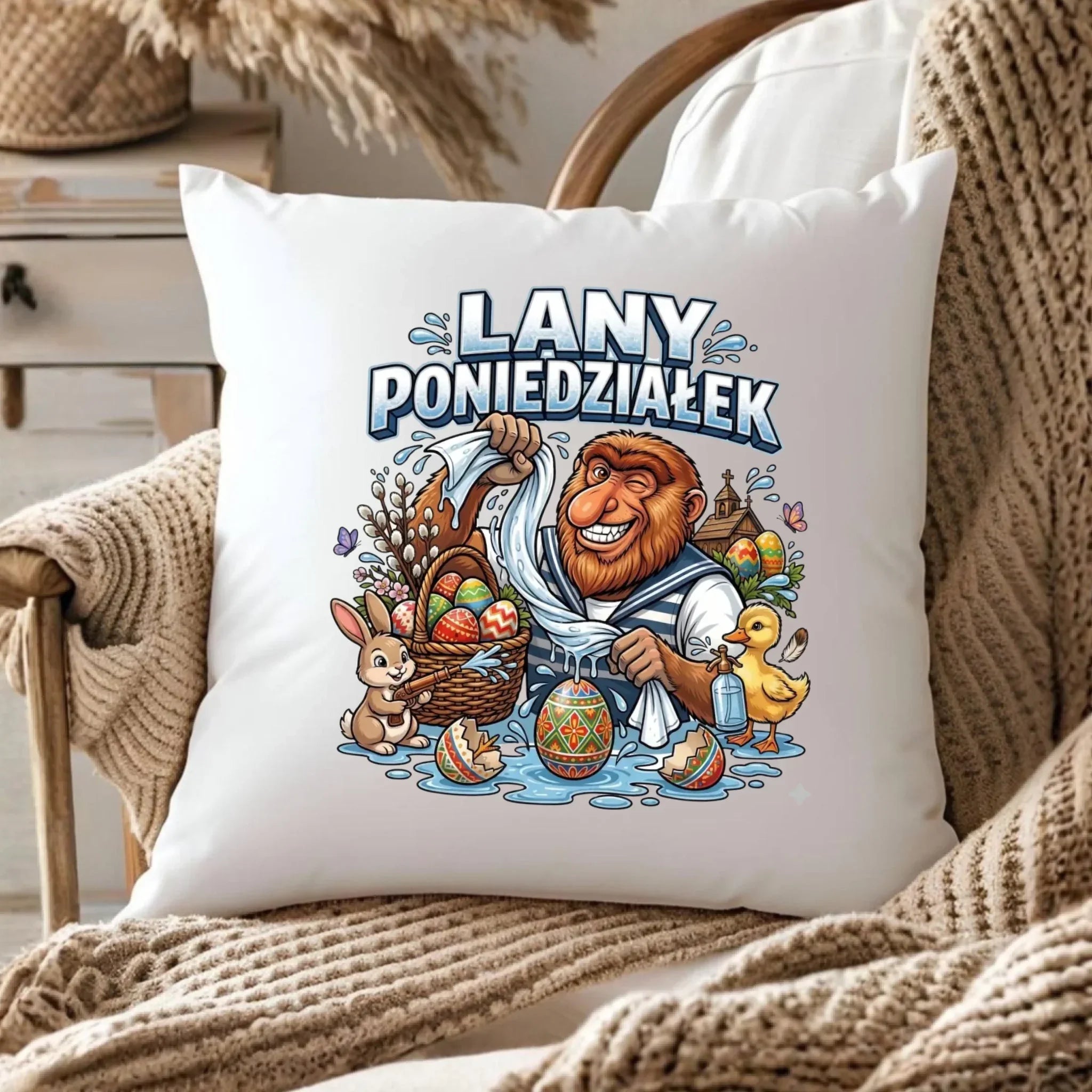 Poduszka wielkanocna - Lany poniedziałek Janusz Nosacz WN38 - StoryCups.pl