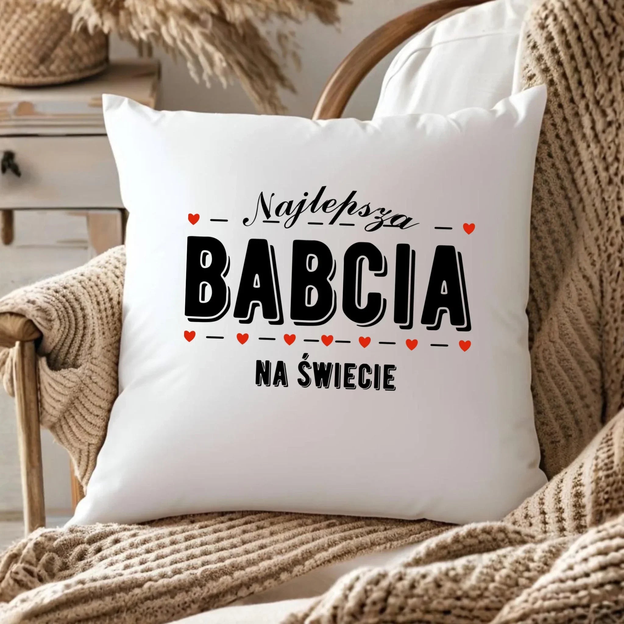 Poduszka dla babci - Najlepsza babcia na świecie B23 - StoryCups.pl