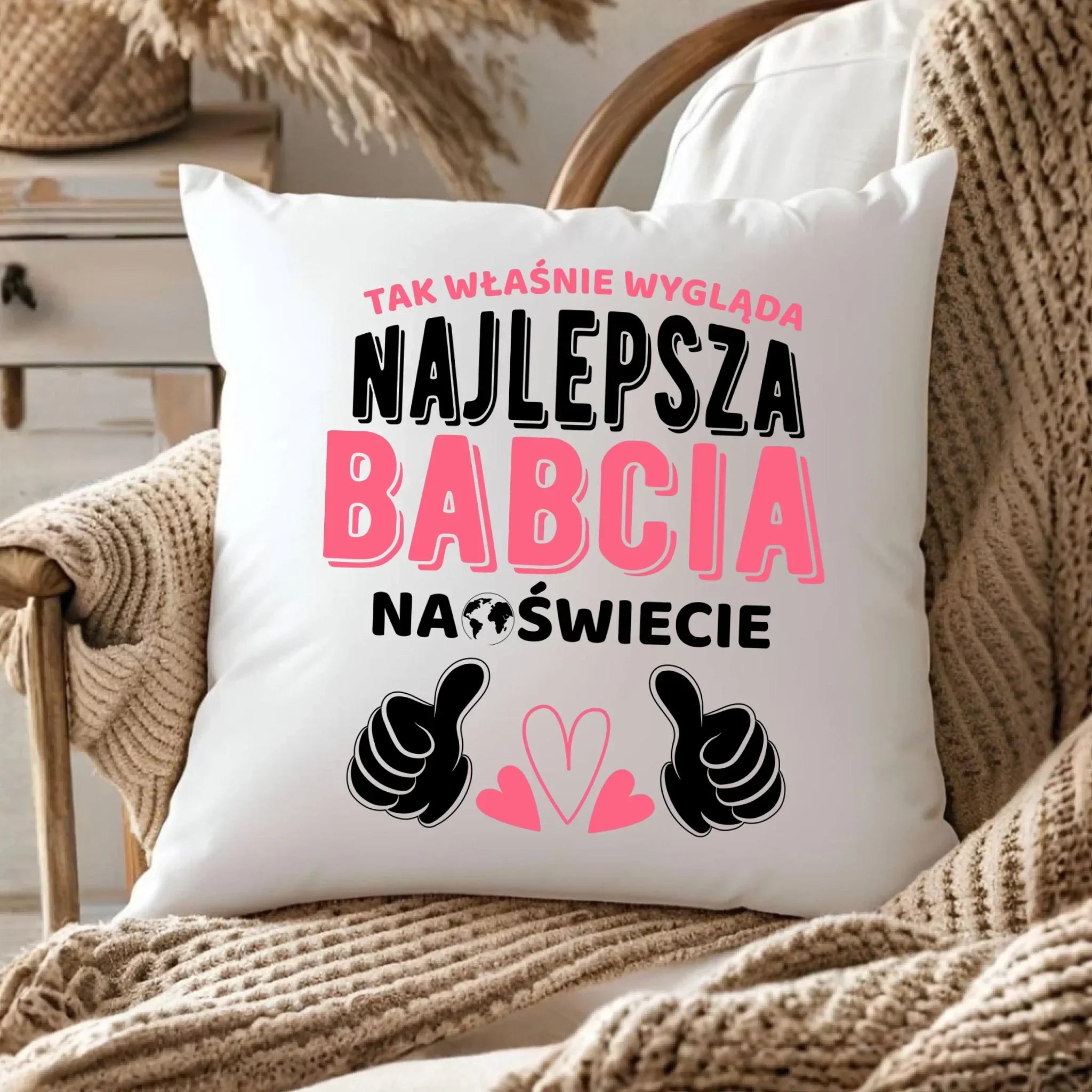 Poduszka dla babci - Tak wygląda najlepsza babcia na świecie B24 - StoryCups.pl