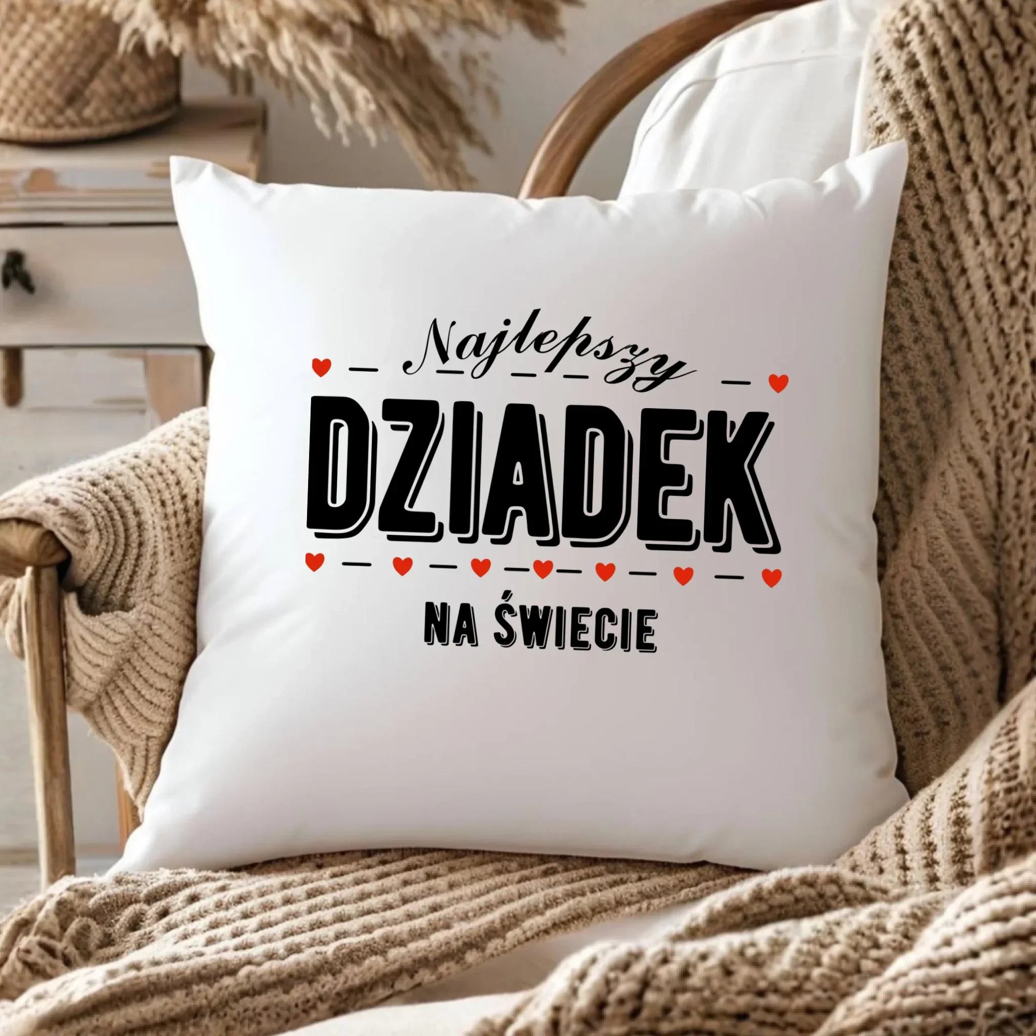 Poduszka dla dziadka - Najlepszy dziadek na świecie D23 - StoryCups.pl