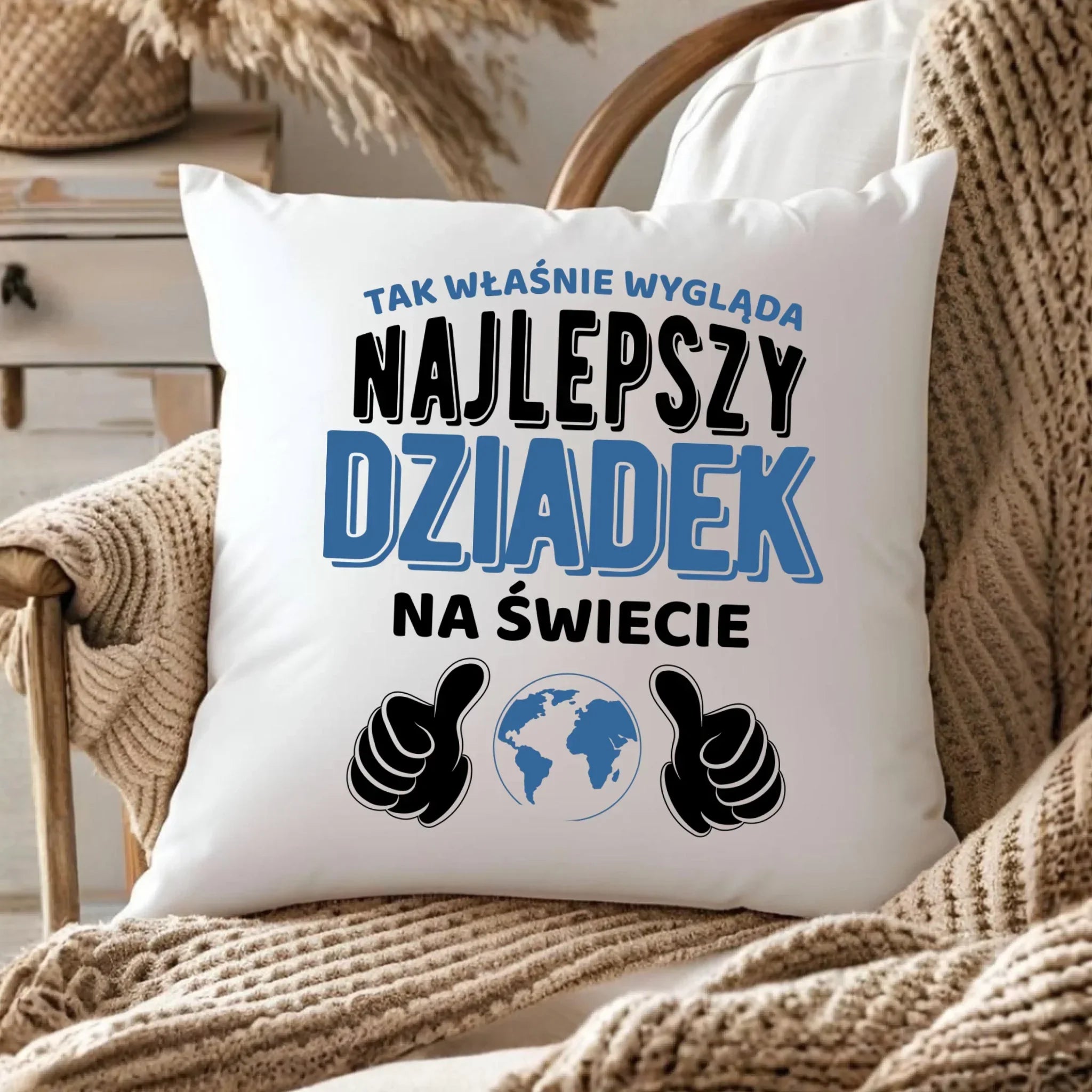Poduszka dla dziadka - Tak wygląda najlepszy dziadek na świecie D24 - StoryCups.pl