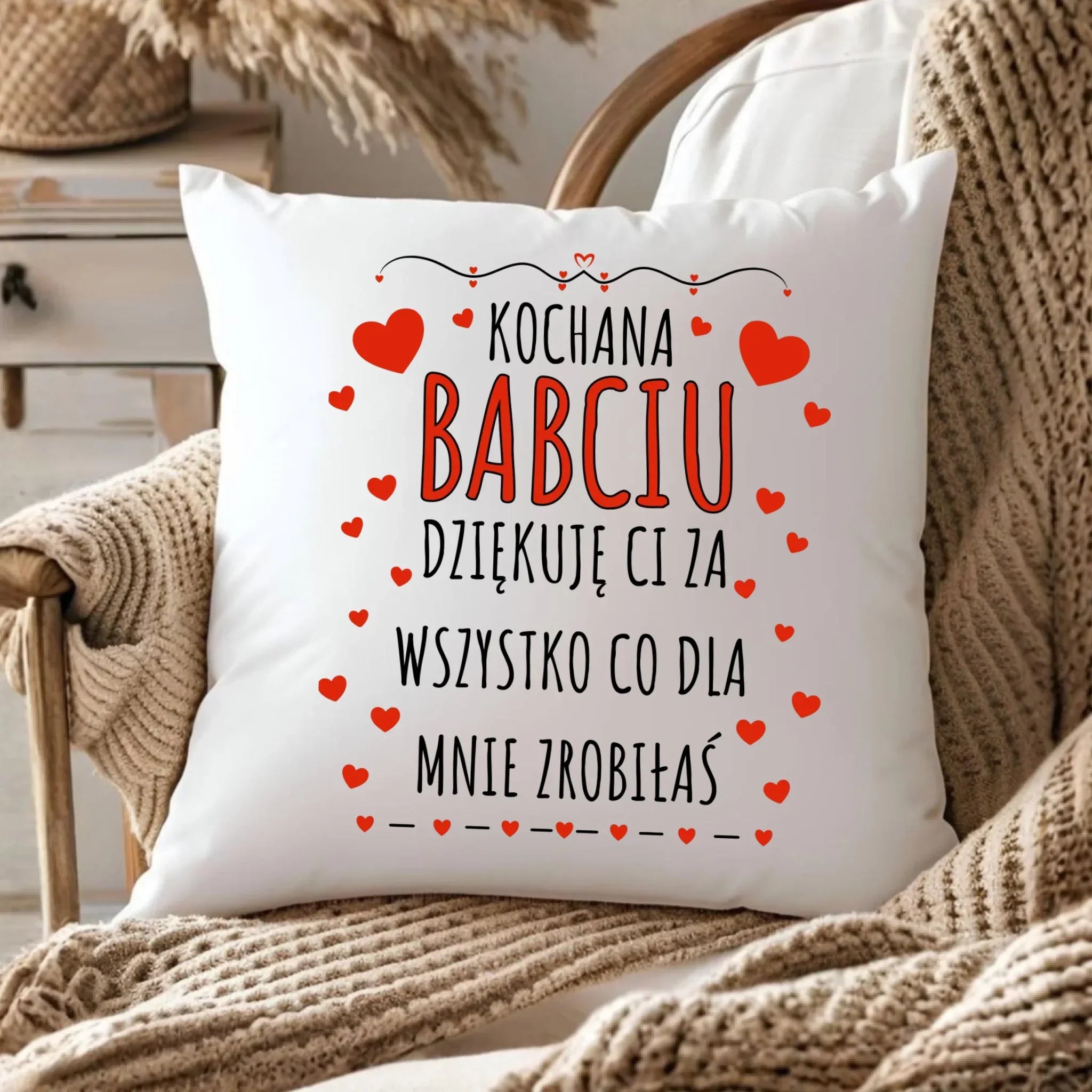 Poduszka dla babci - Kochana Babciu dziękuję Ci B21 - StoryCups.pl