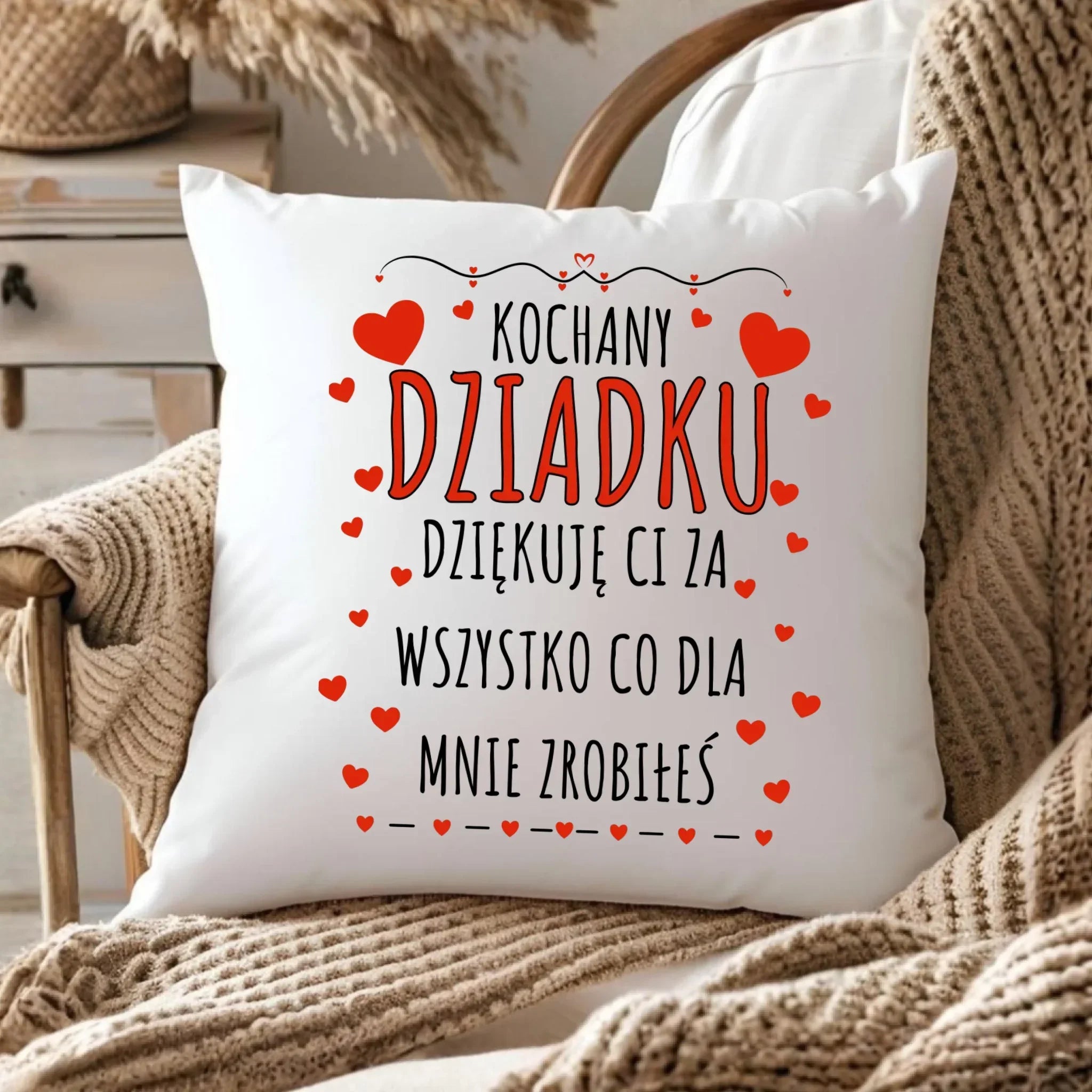 Poduszka dla dziadka - Kochany Dziadku dziękuję Ci D21 - StoryCups.pl