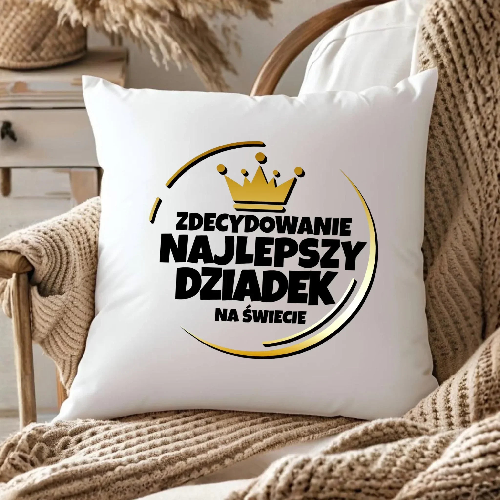 Poduszka dla dziadka - Zdecydowanie najlepszy dziadek D32 - StoryCups.pl