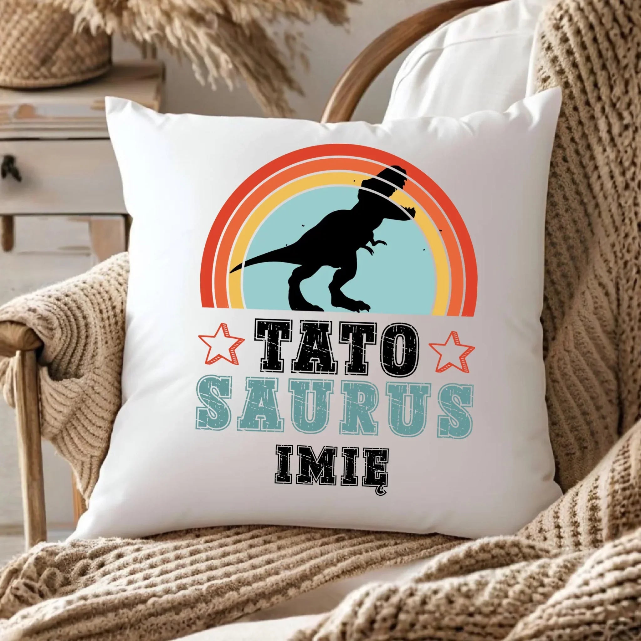 Poduszka dla taty - Tato Saurus - personalizowana DT03 - StoryCups.pl