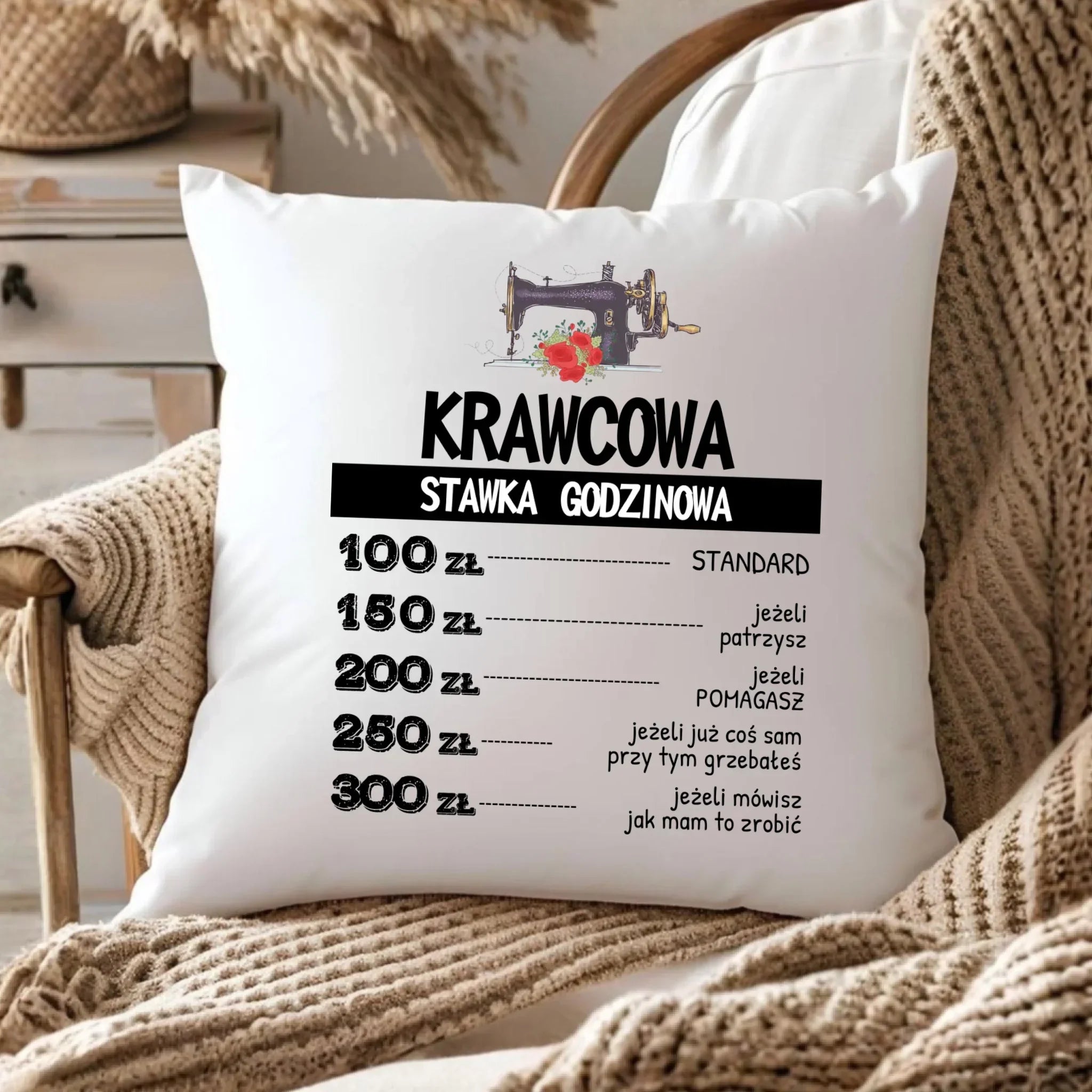 Poduszka szyciowa dla krawcowej - Stawka godzinowa HS26 - StoryCups.pl