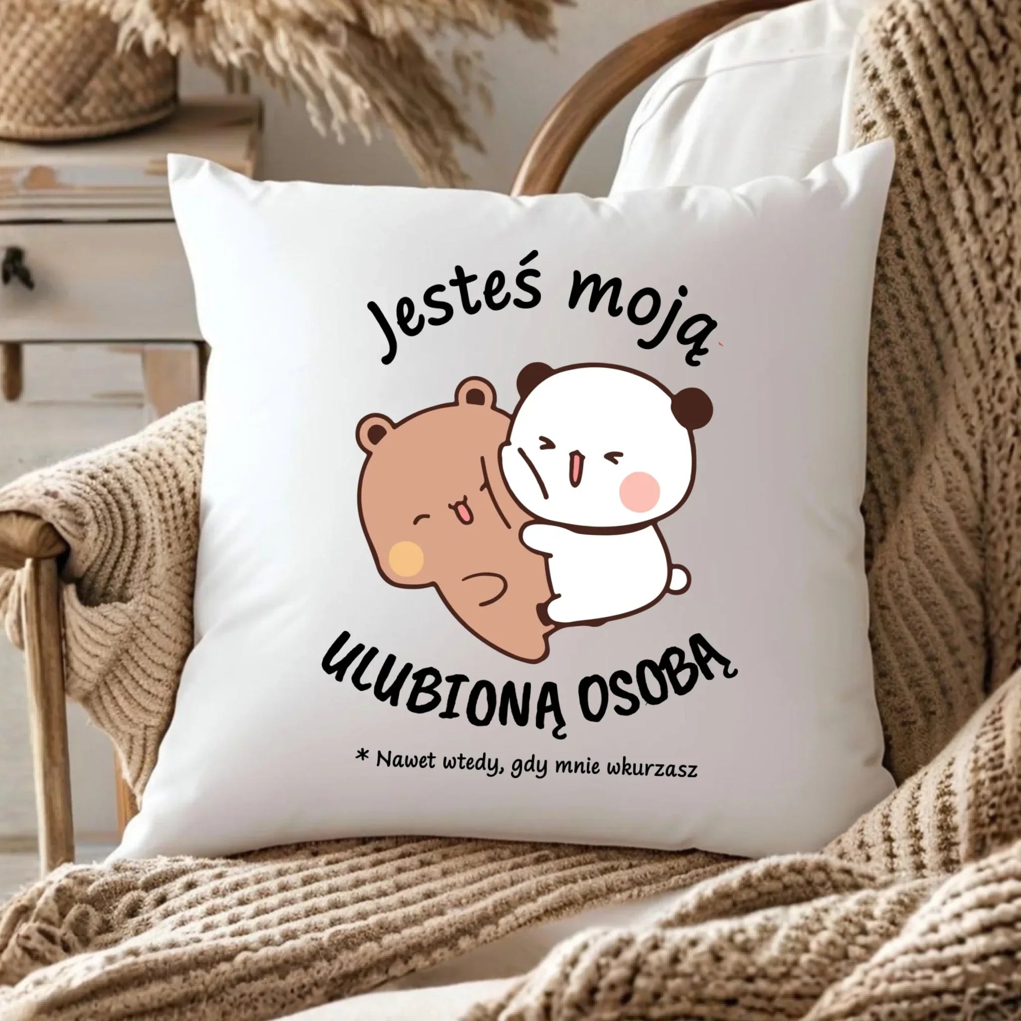 Poduszka dla par - Jesteś moją ulubioną osobą W69 - StoryCups.pl