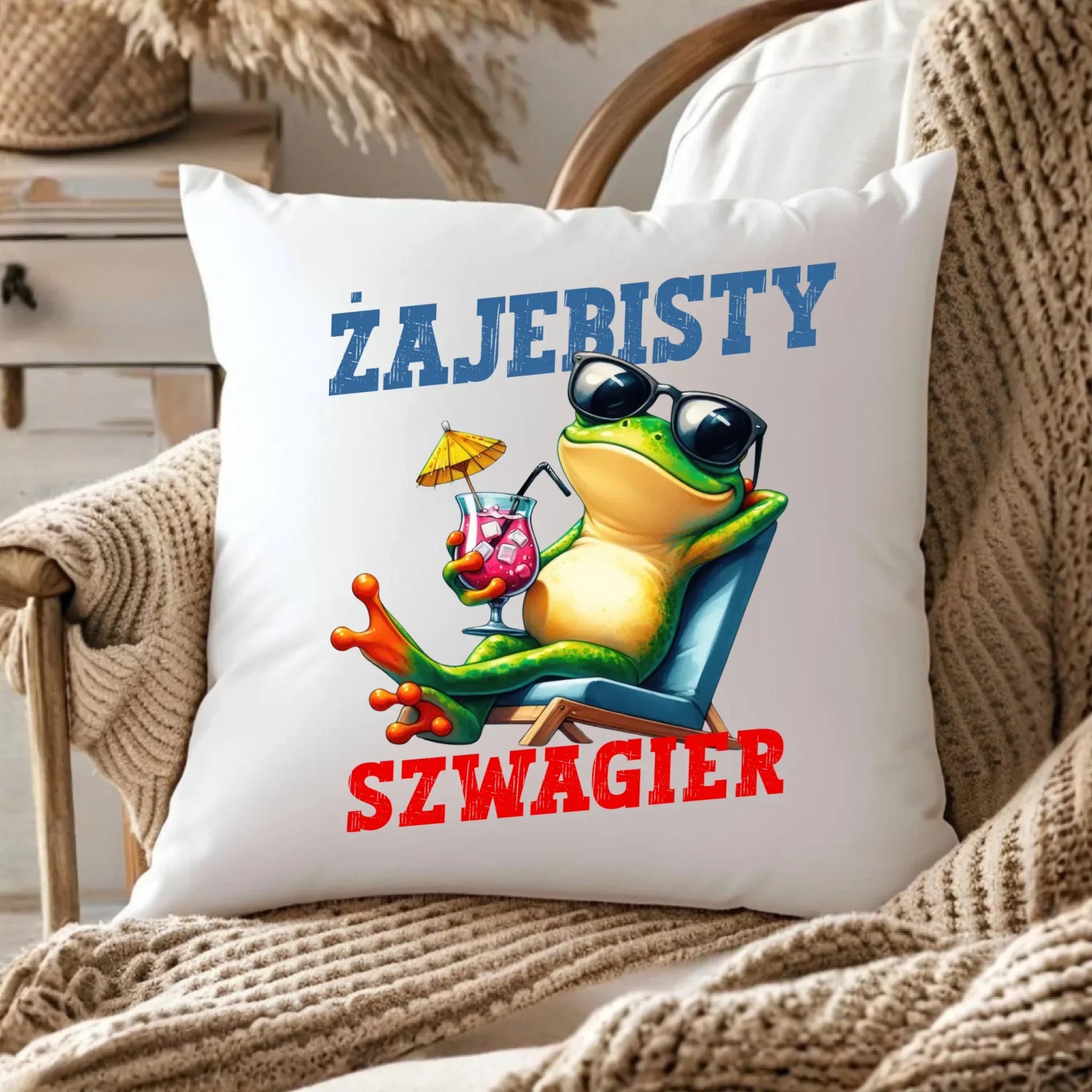 Poduszka dla szwagra - Żajebisty Szwagier DSZ01 - StoryCups.pl