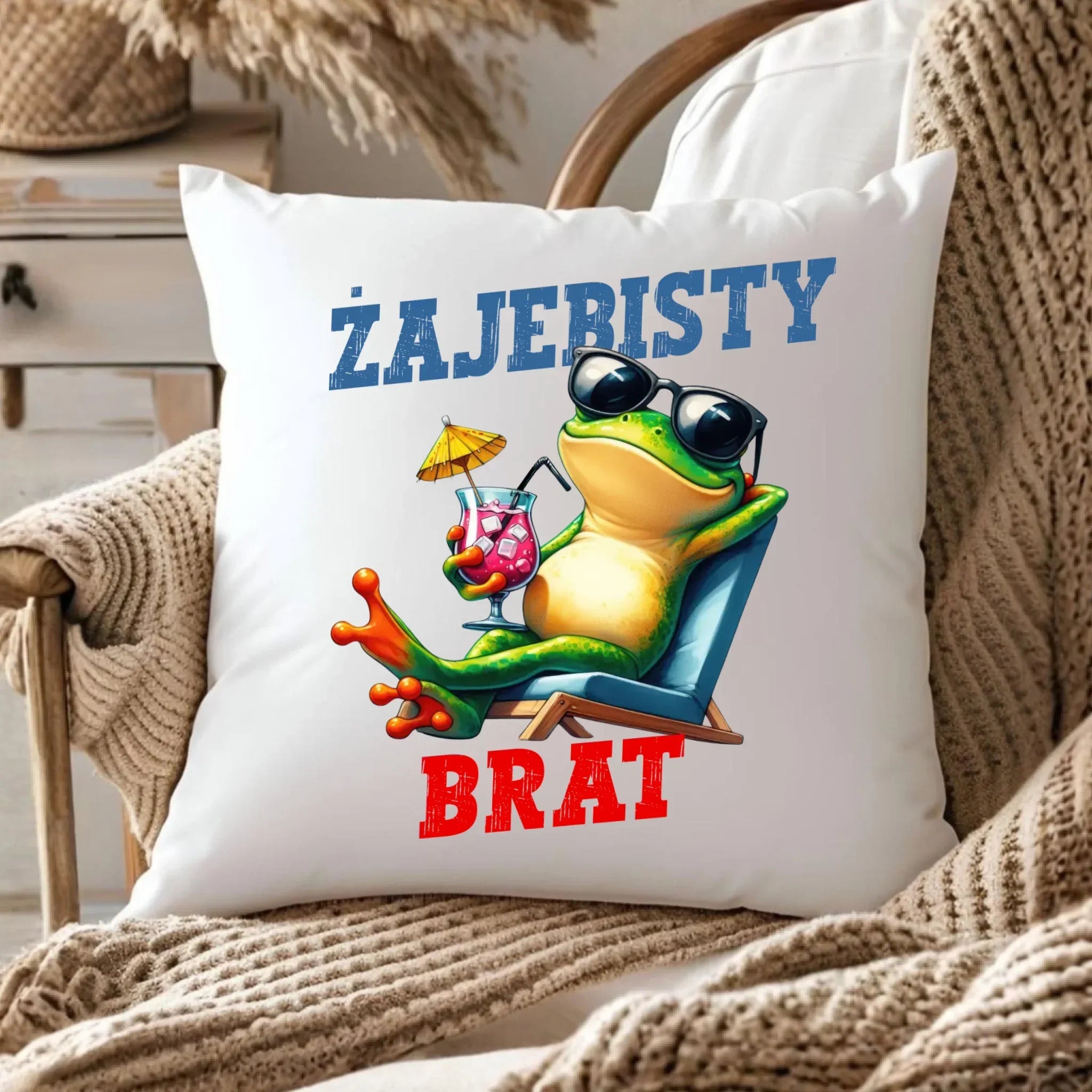 Poduszka dla brata - Żajebisty Brat DB01 - StoryCups.pl