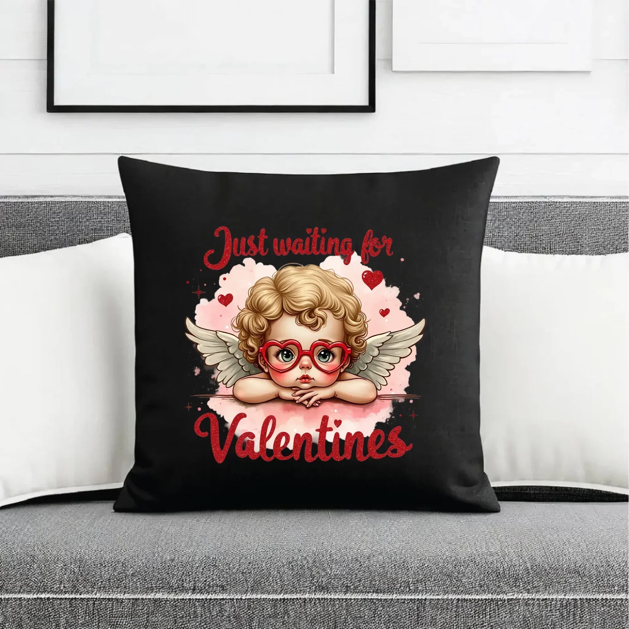Poduszka dekoracyjna na Walentynki - Just waiting for Valentines W24 - StoryCups.pl