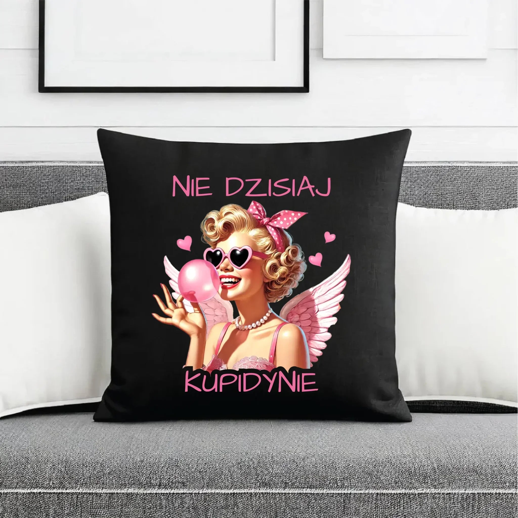 Poduszka dekoracyjna na Walentynki dla singielki - Nie dzisiaj W18 - StoryCups.pl