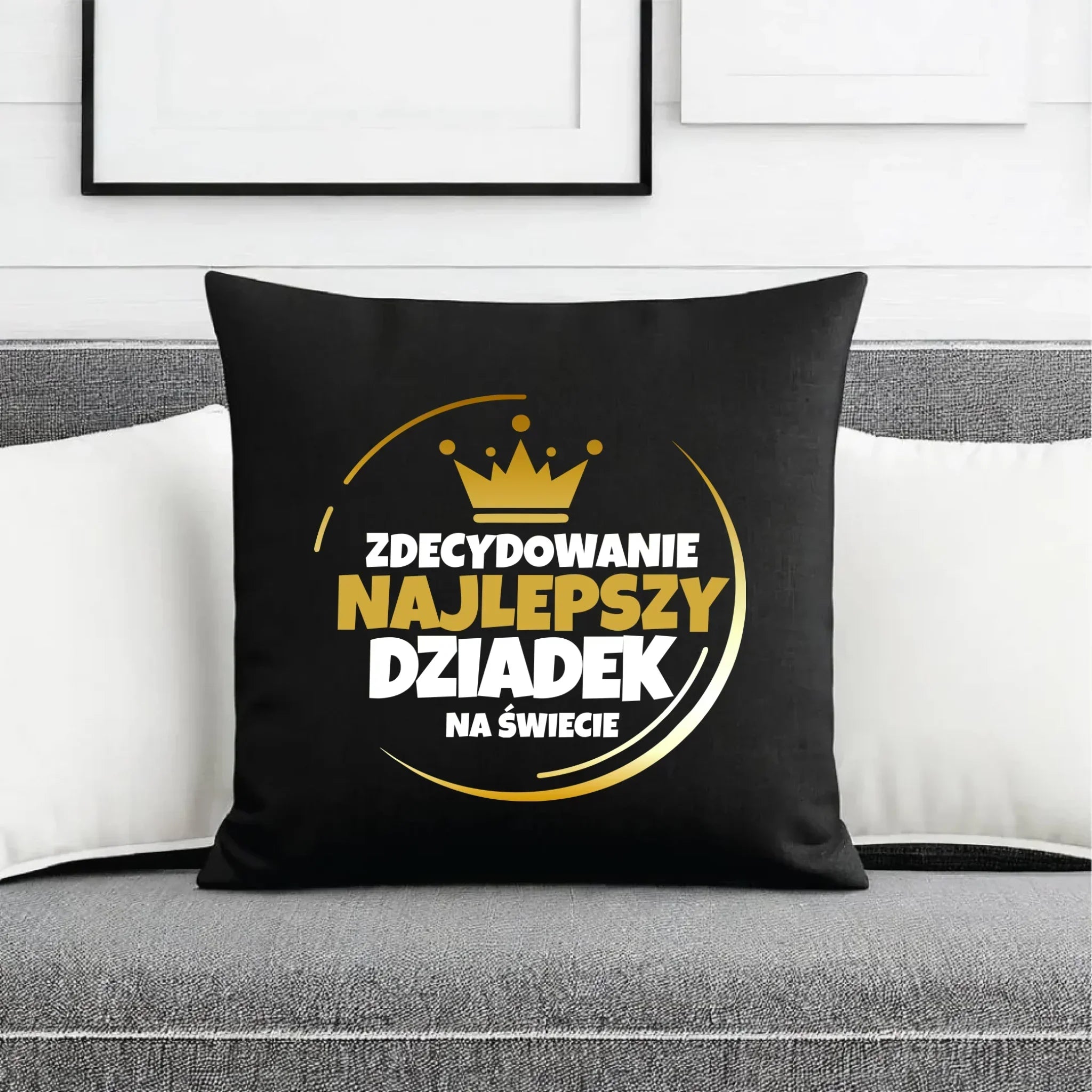 Poduszka dekoracyjna dla dziadka - Zdecydowanie najlepszy dziadek D32 - StoryCups.pl