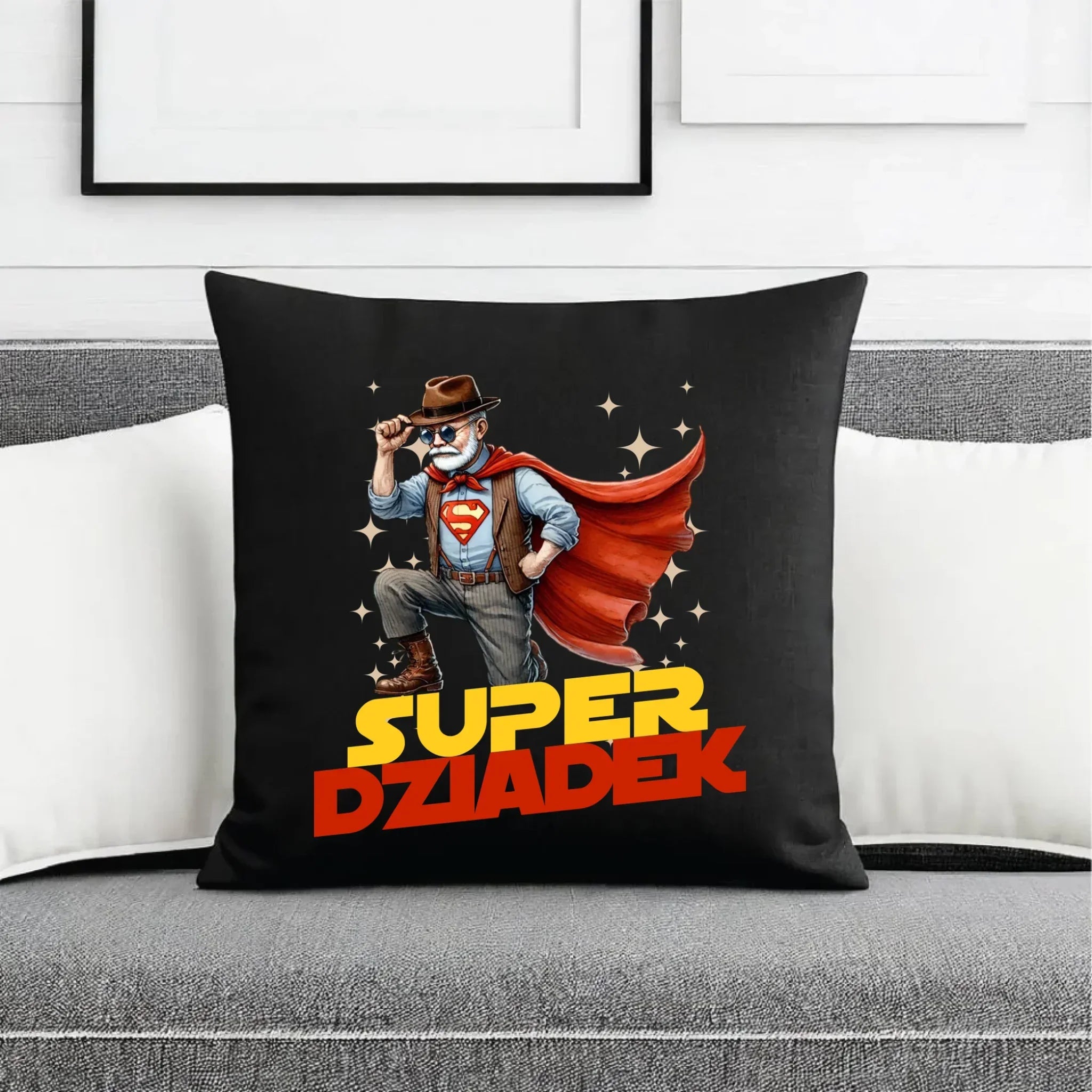 Poduszka dekoracyjna dla dziadka - Super Dziadek D29 - StoryCups.pl