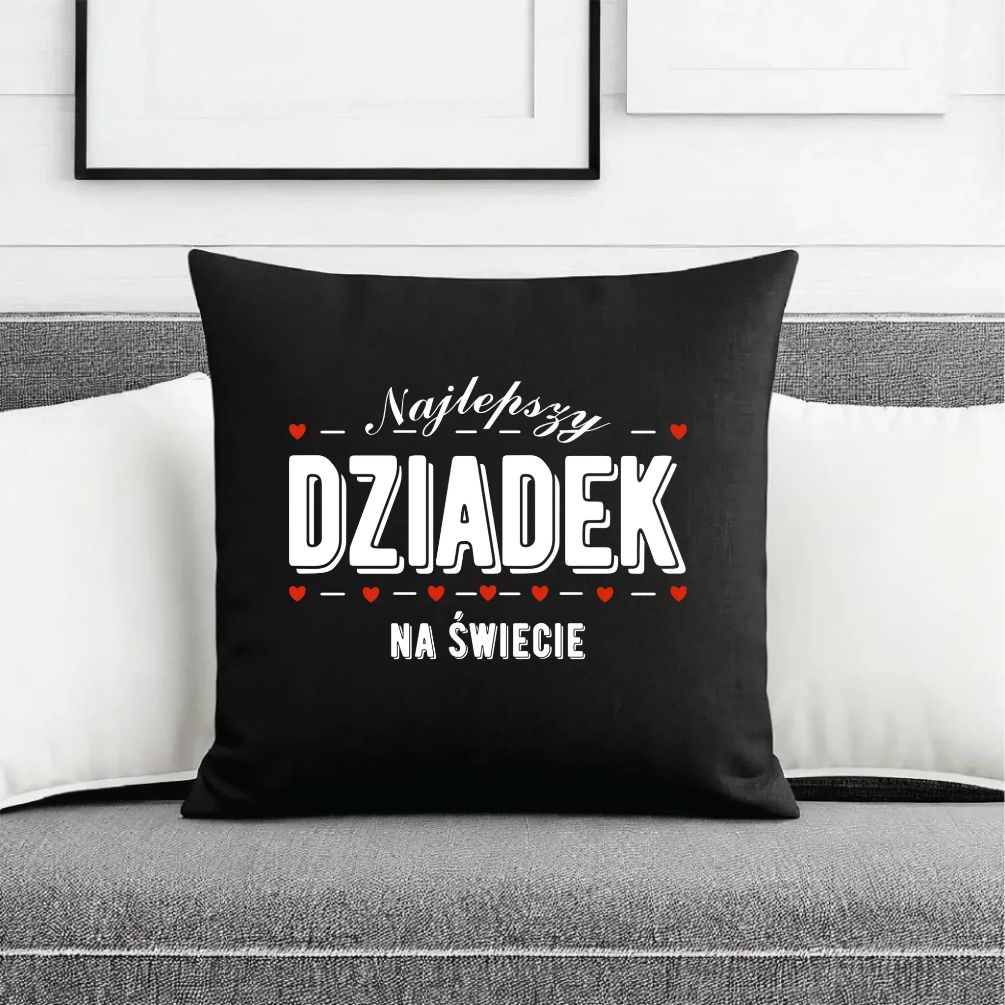 Poduszka dekoracyjna dla dziadka - Najlepszy dziadek na świecie D23 - StoryCups.pl