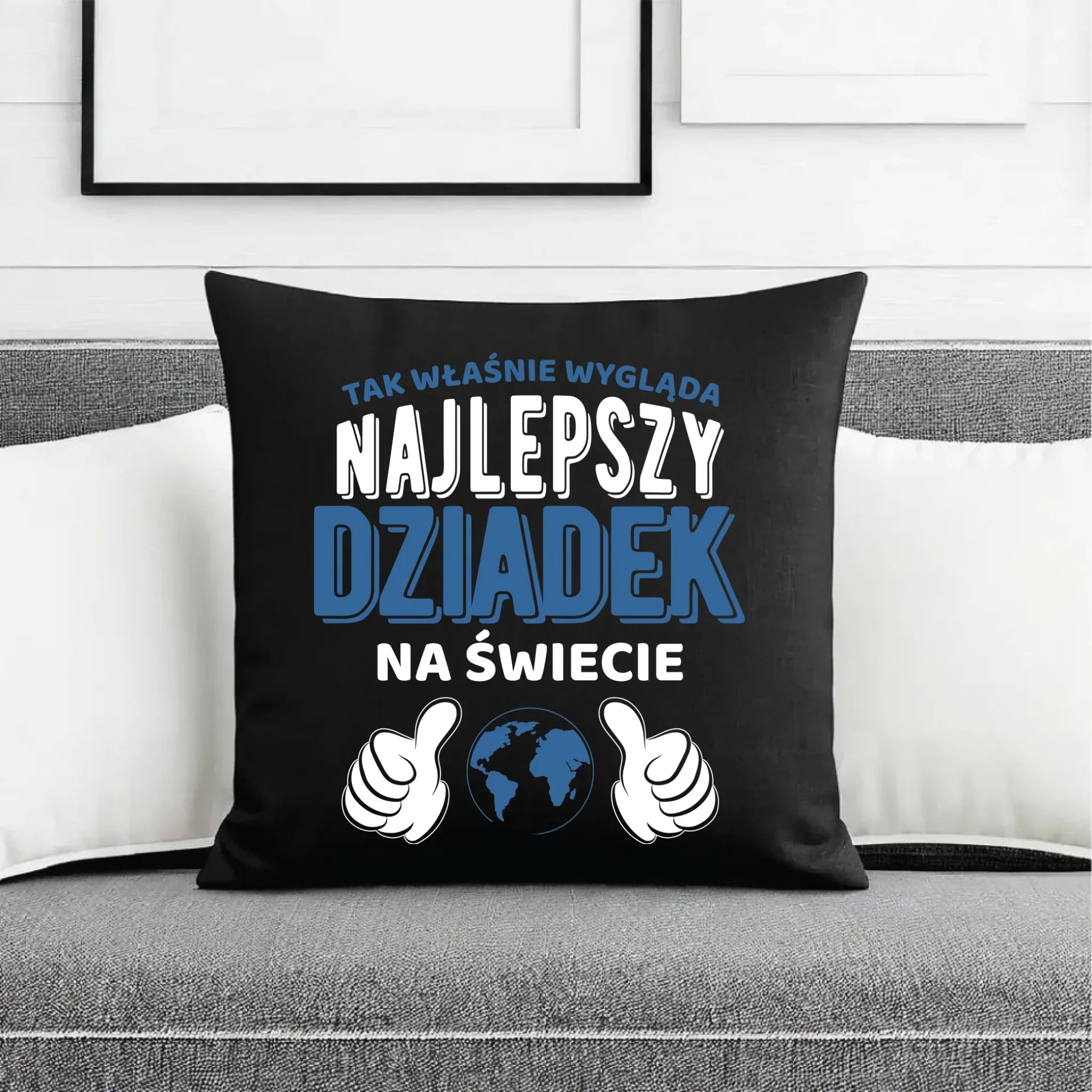 Poduszka dekoracyjna dla dziadka - Tak wygląda najlepszy dziadek na świecie D24 - StoryCups.pl